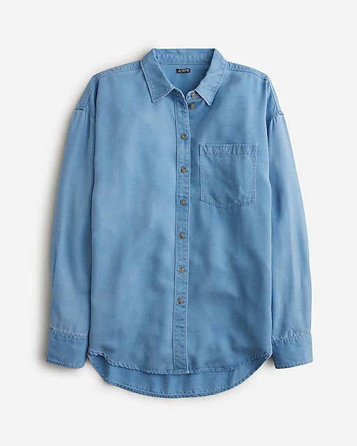  Etienne oversized shirt in chambray twill