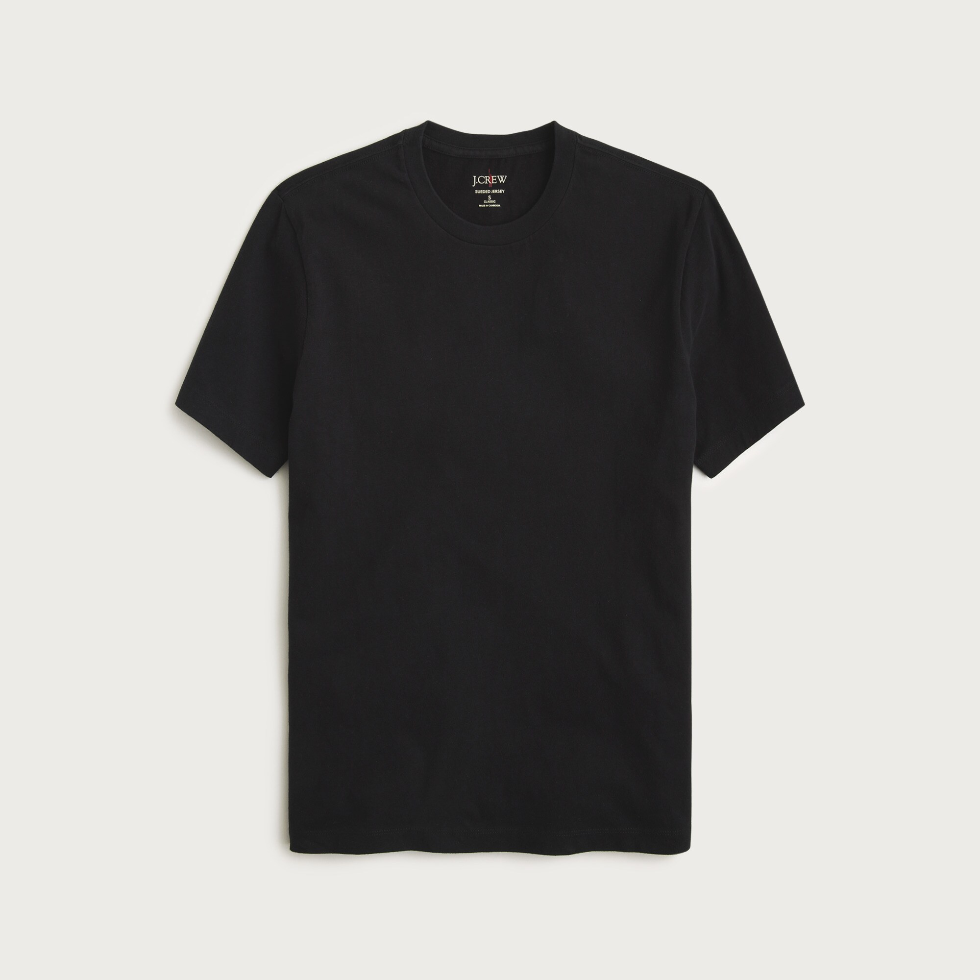  Sueded cotton T-shirt