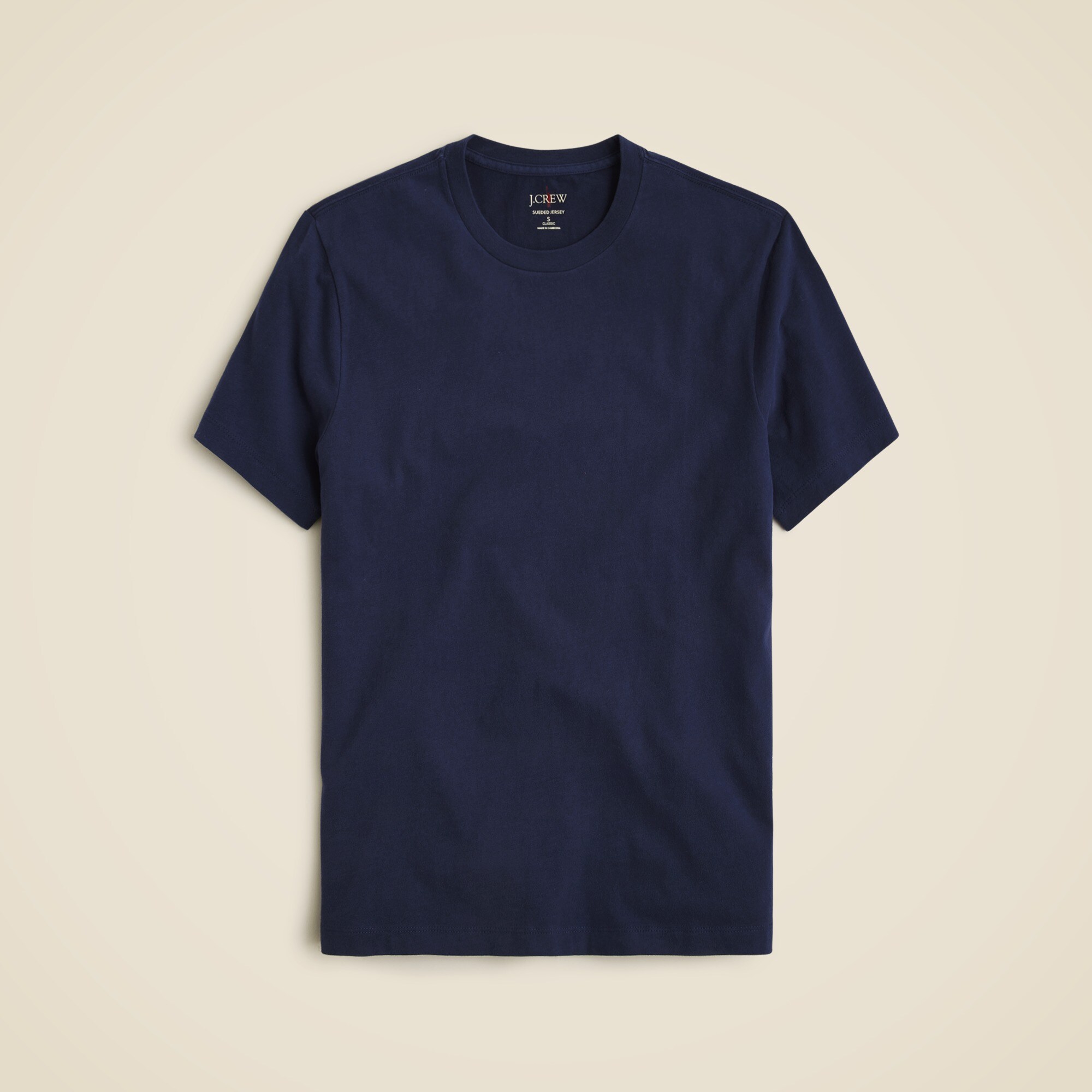  Sueded cotton T-shirt