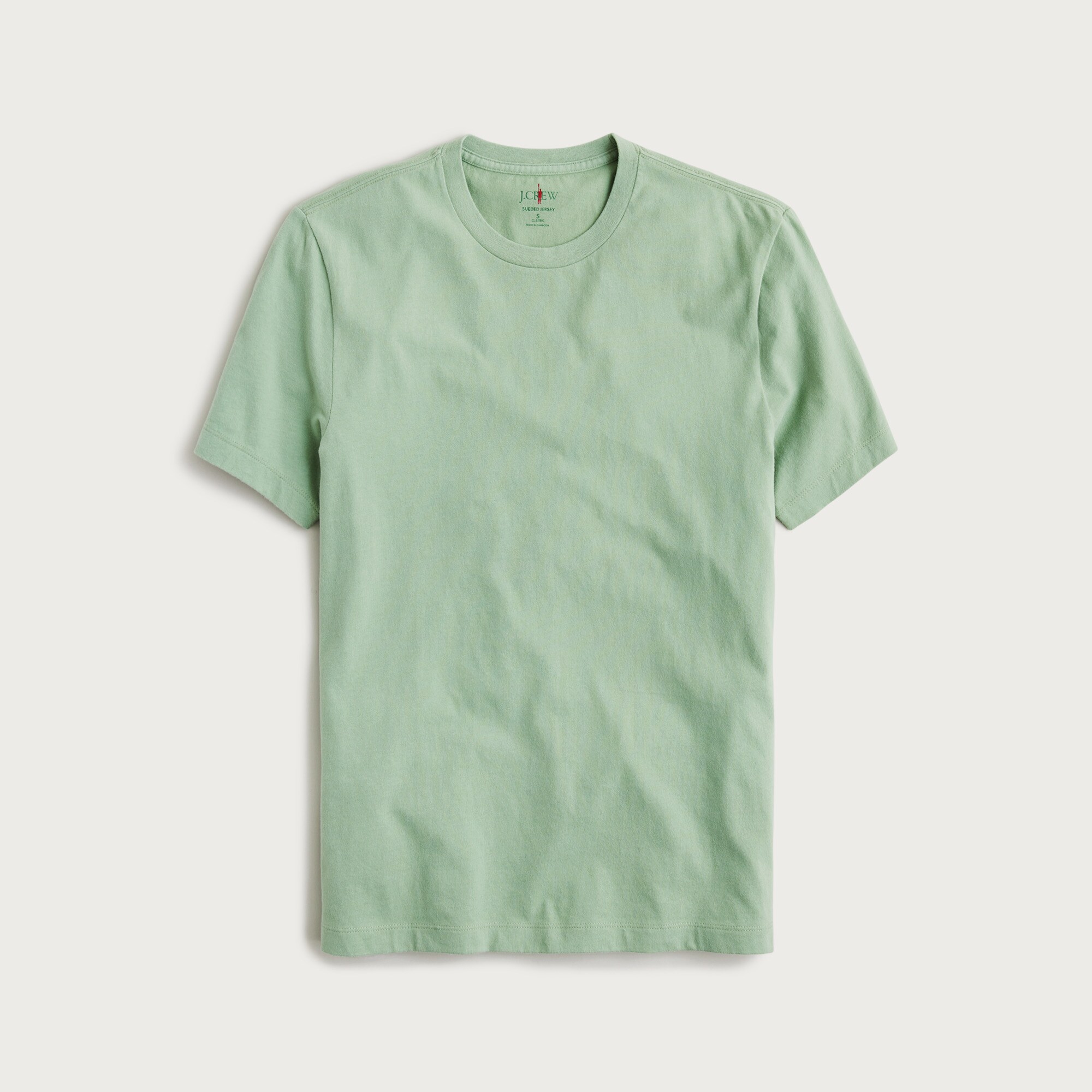  Sueded cotton T-shirt