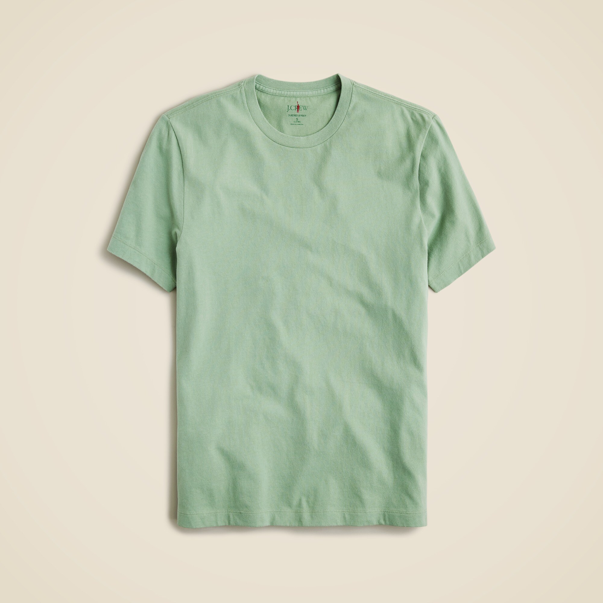 Sueded cotton T-shirt