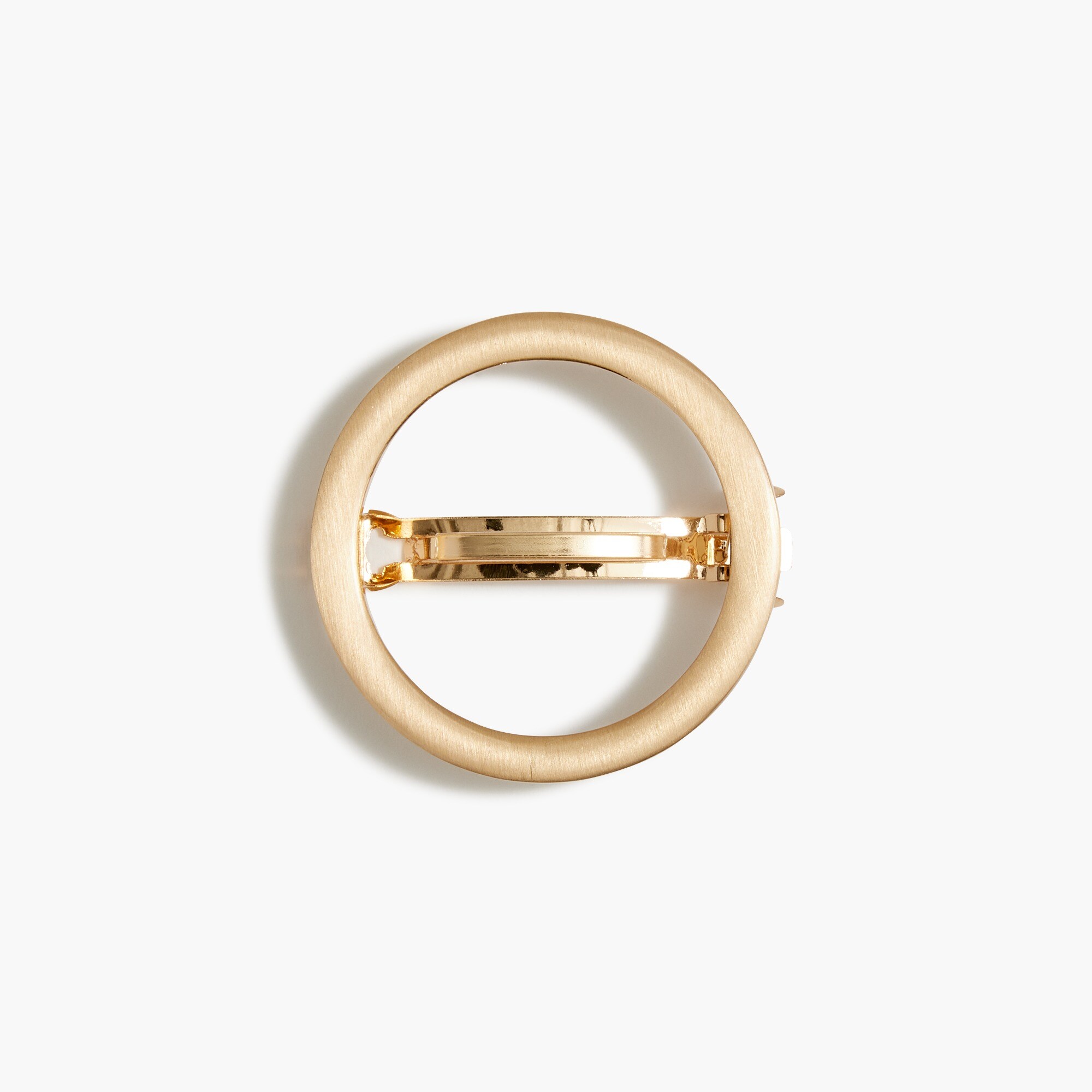 Gold circle barrette
