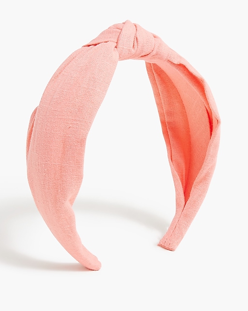 womens Linen-blend knot headband