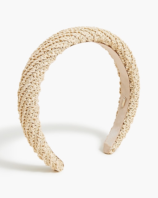 womens Woven puff headband
