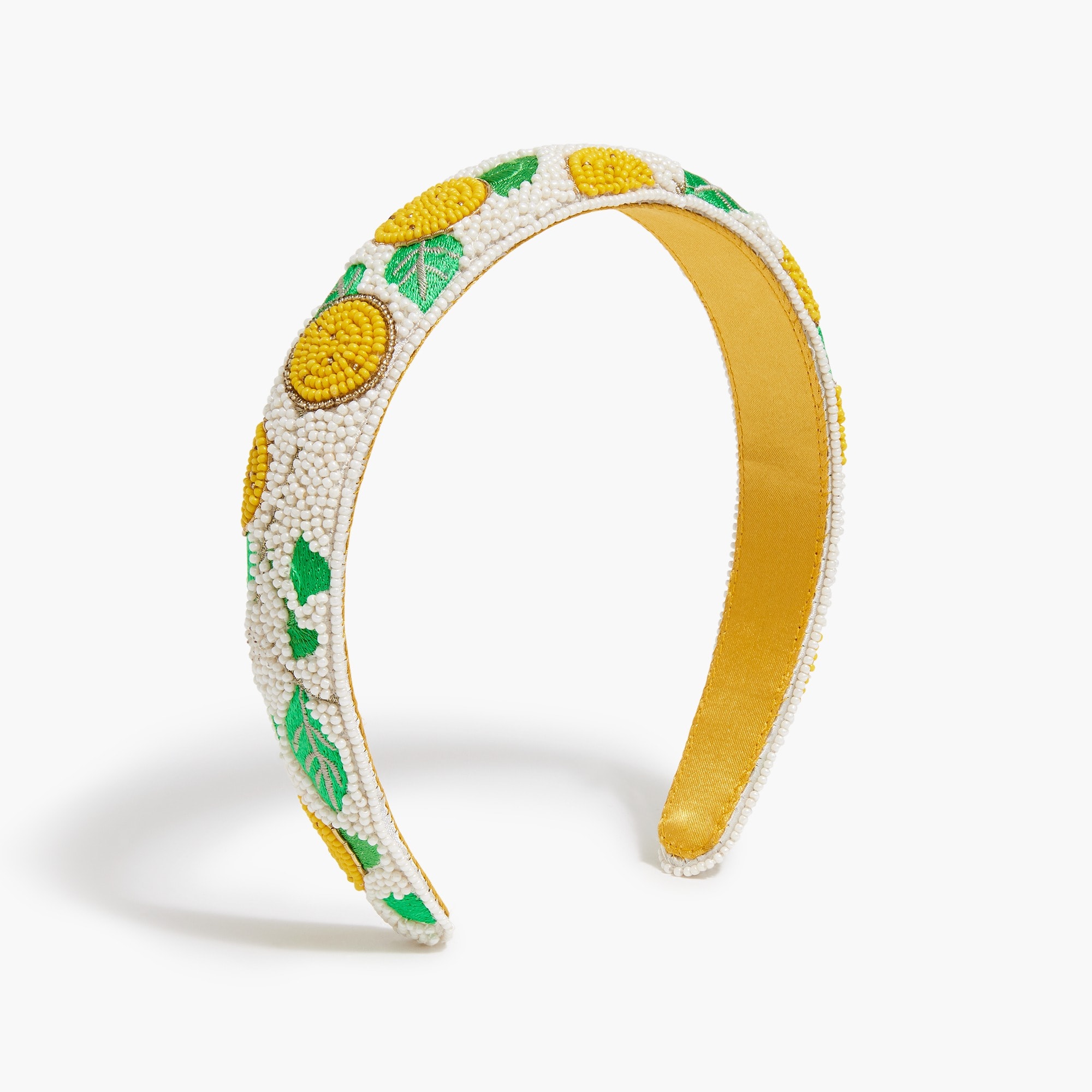 Lemon beaded headband
