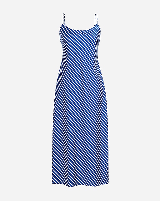  Gwyneth slip dress in stripe luster charmeuse