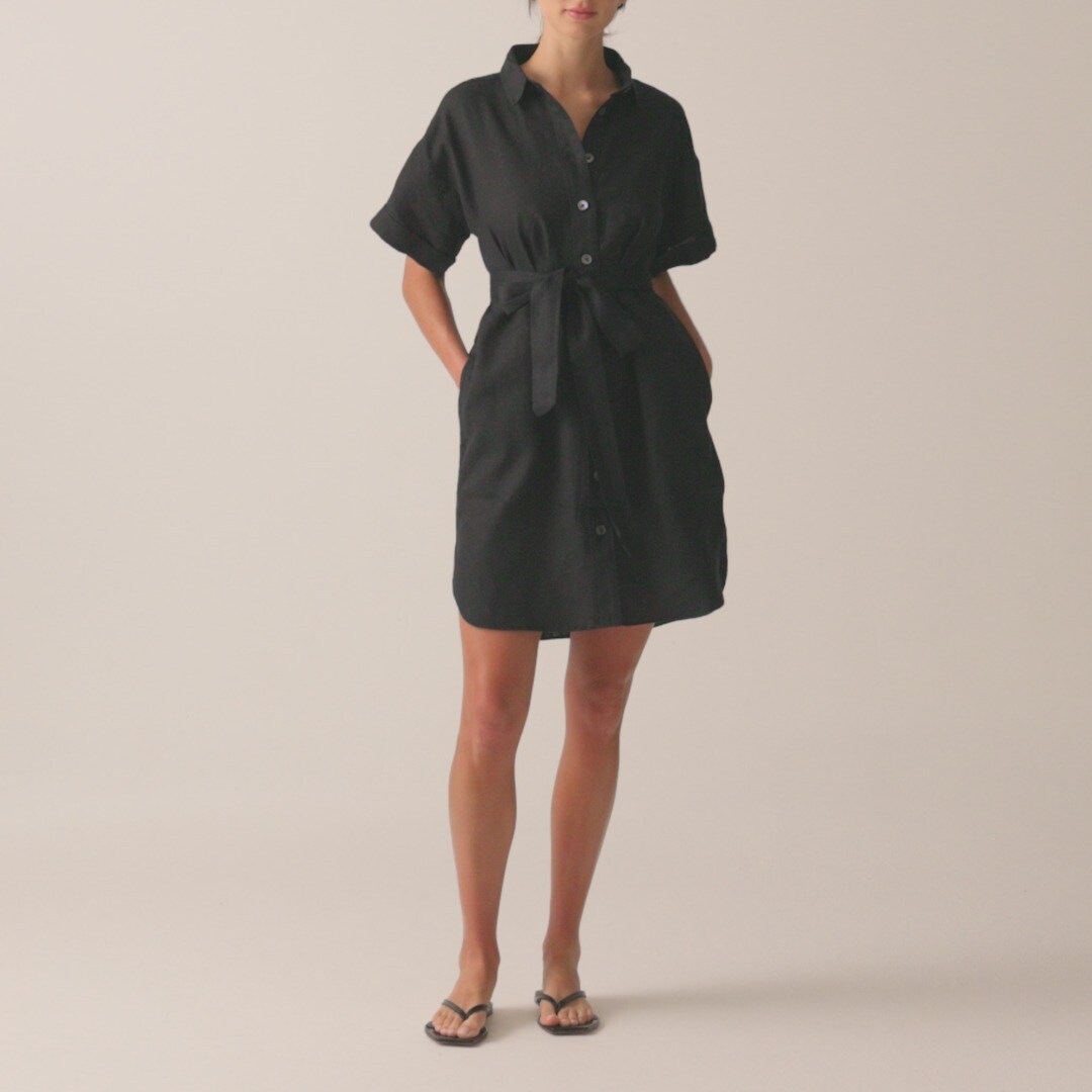 Capitaine shirtdress in linen