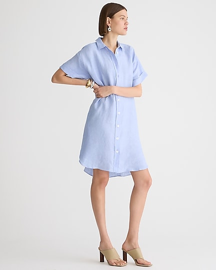j.crew: capitaine shirtdress in linen for women