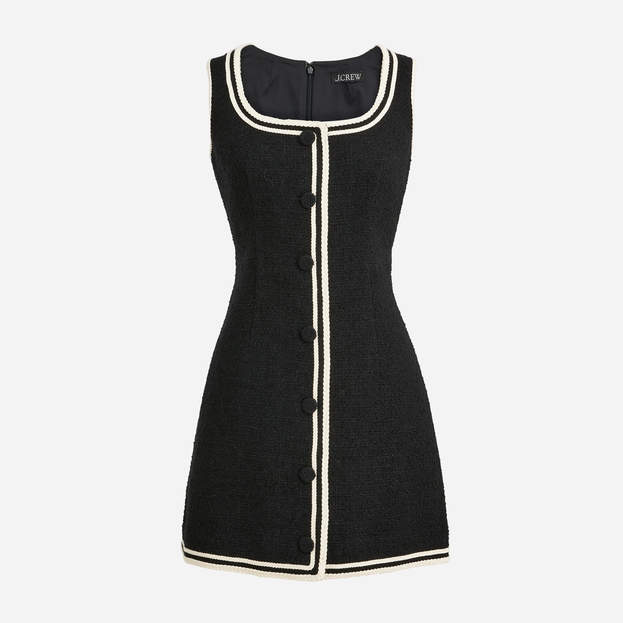 Sophia sleeveless dress in tweed
