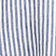 Tall Bungalow popover dress in striped linen DARK EVENING