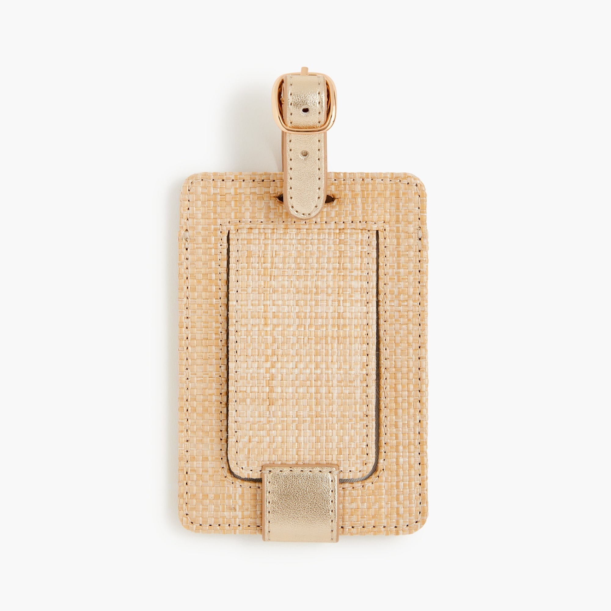 Woven luggage tag