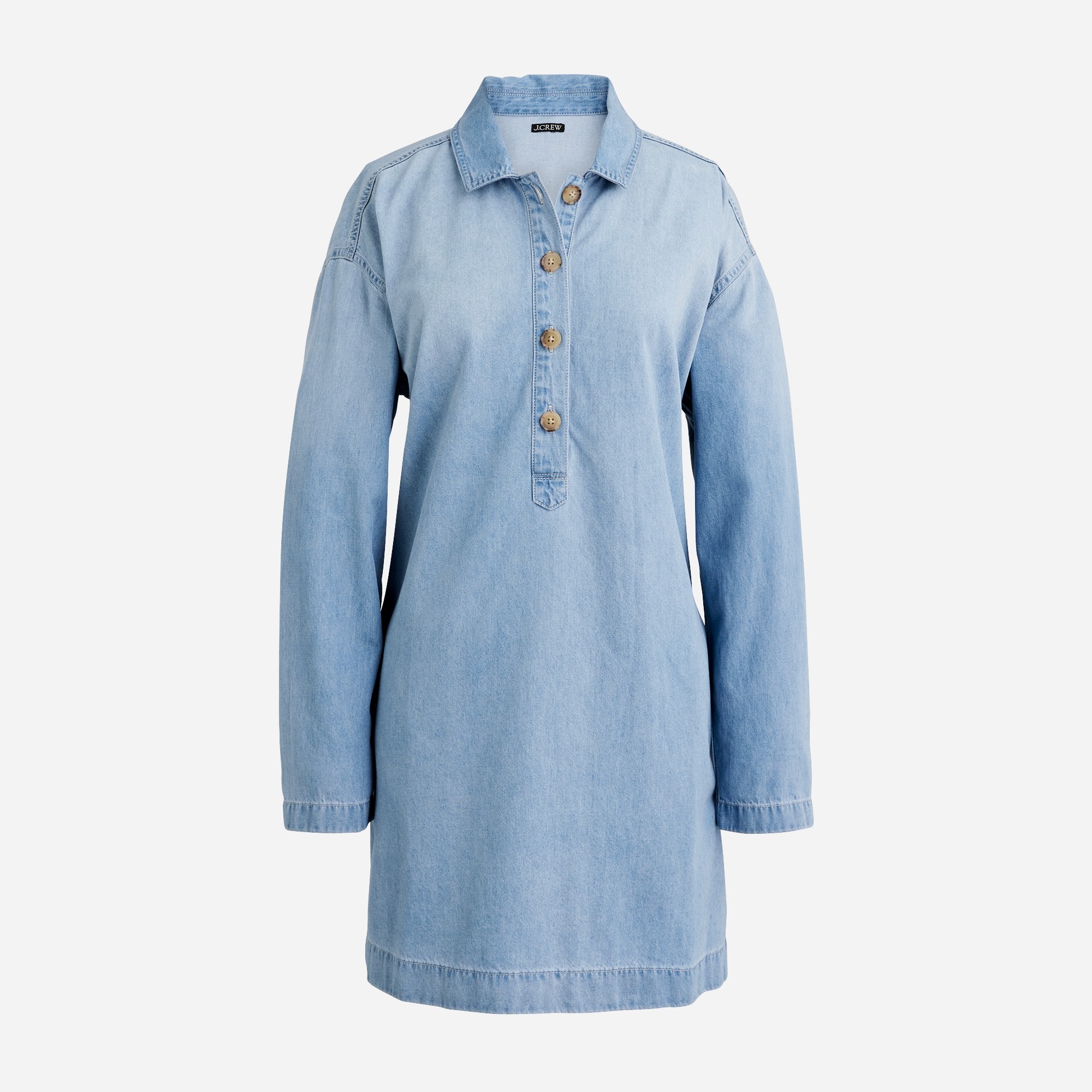 Popover Dress In Chambray For Women | J.Crew