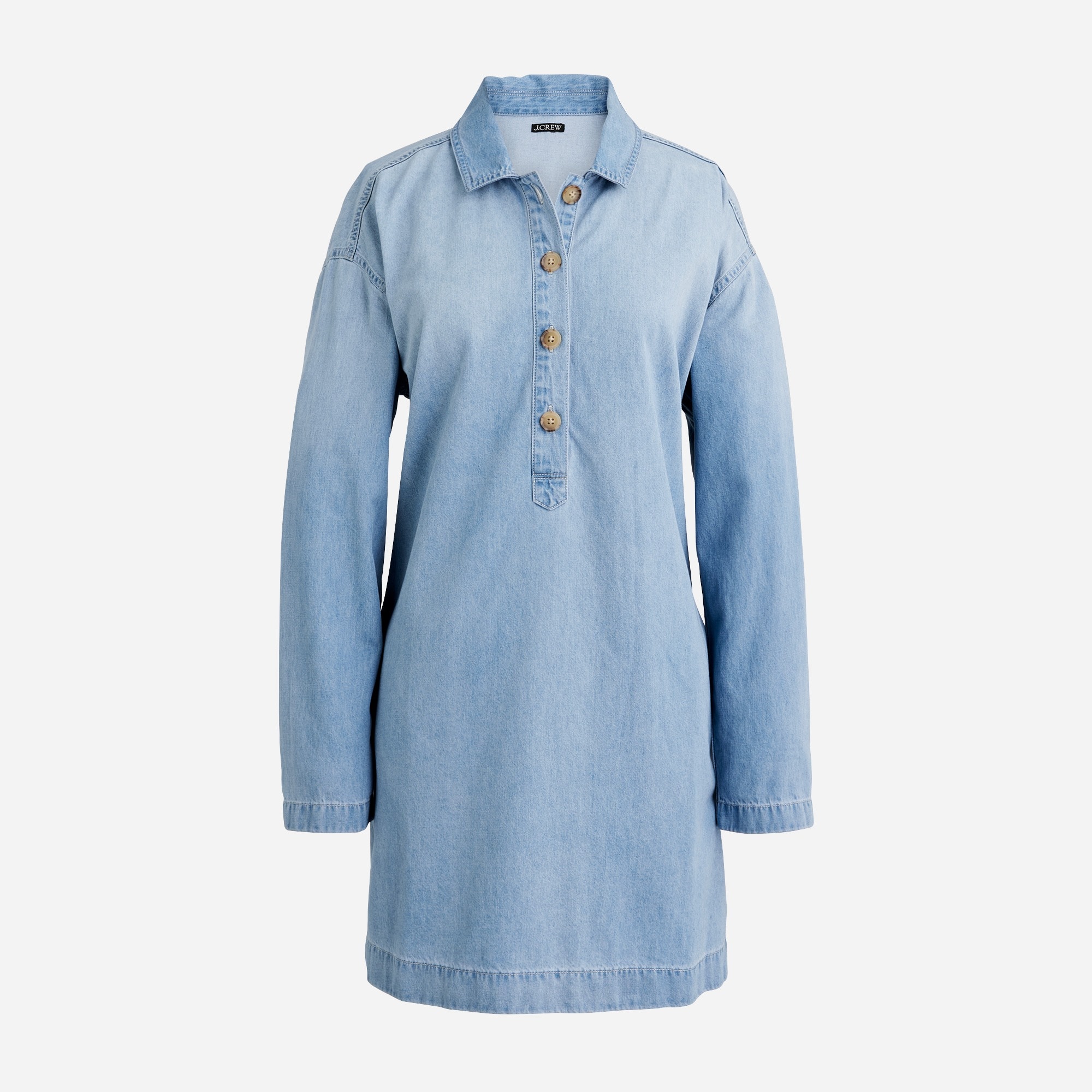 womens Popover dress in chambray