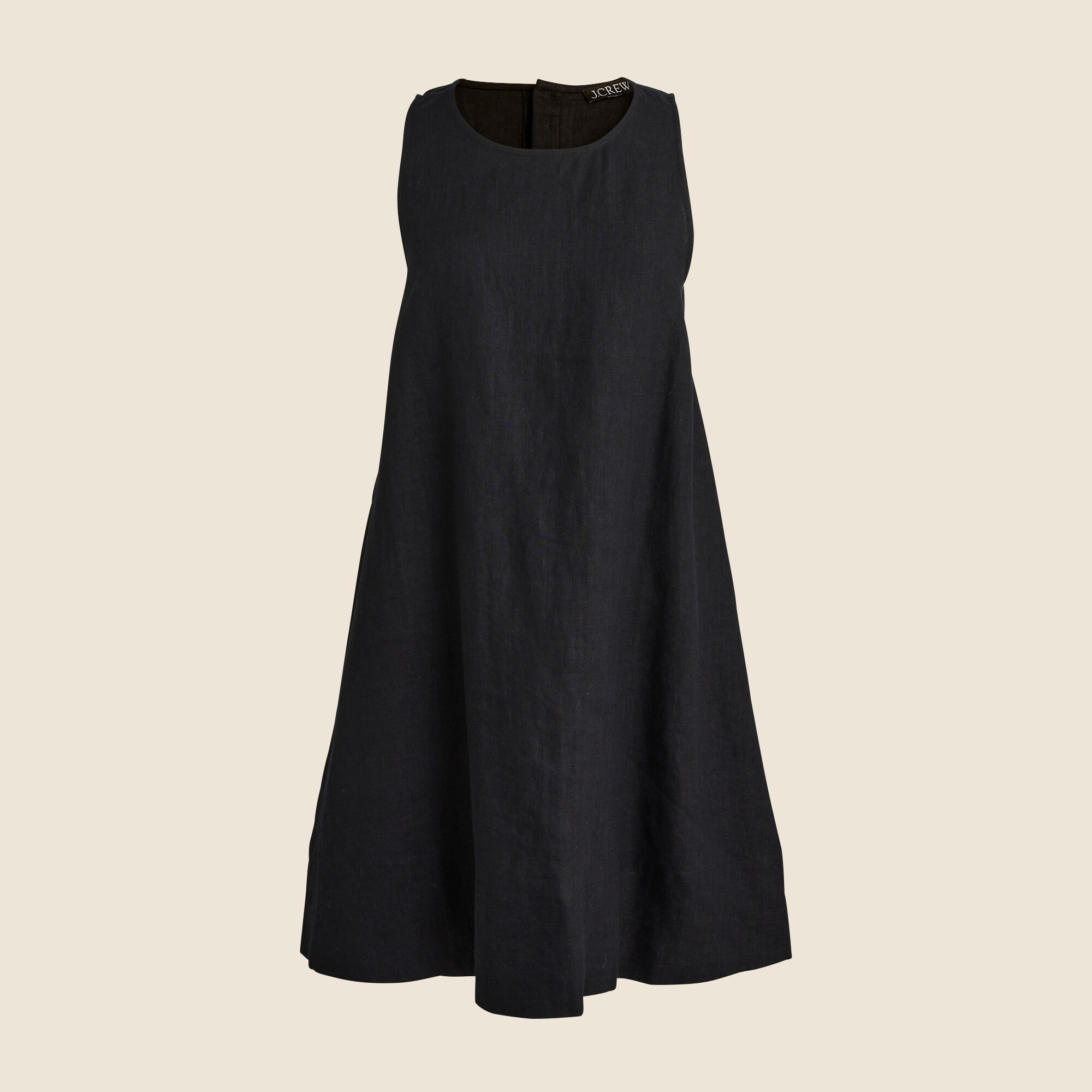 Maxine button-back dress in linen