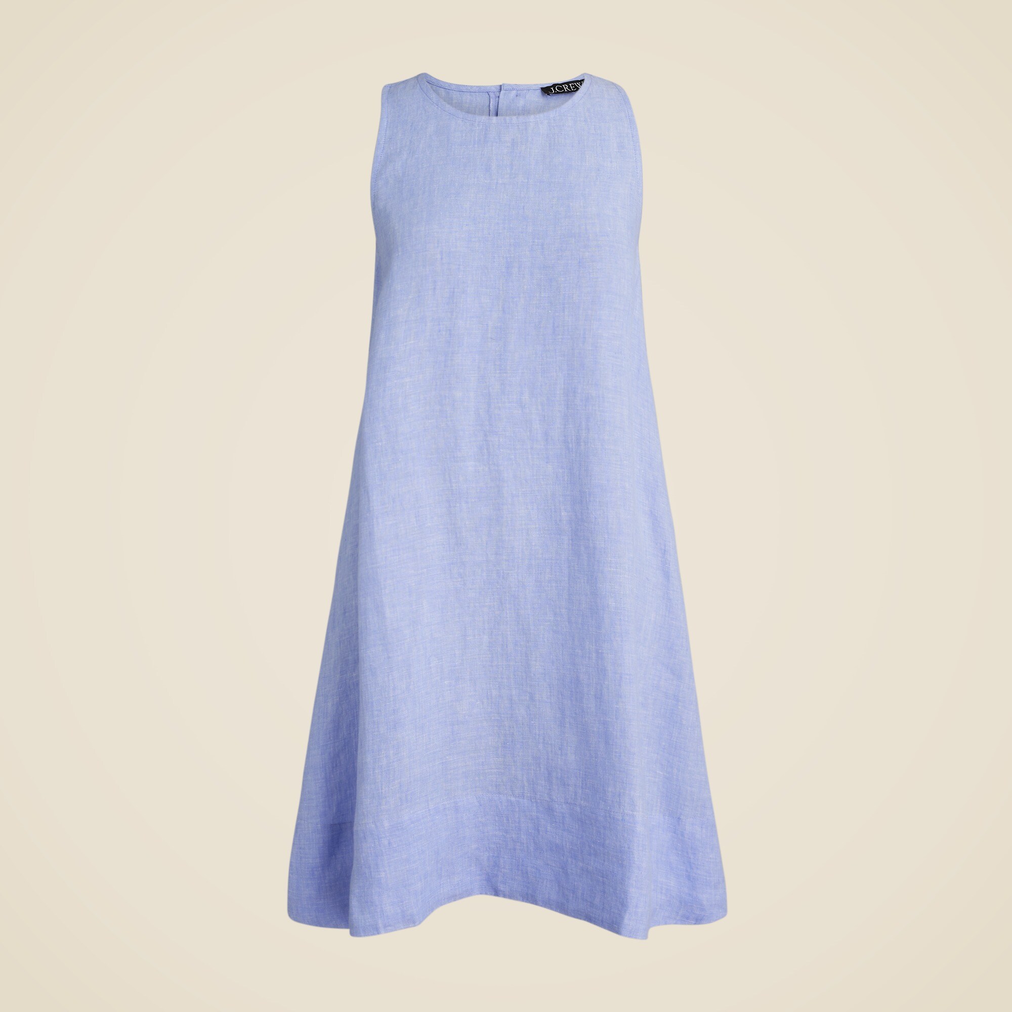 Maxine button-back dress in linen