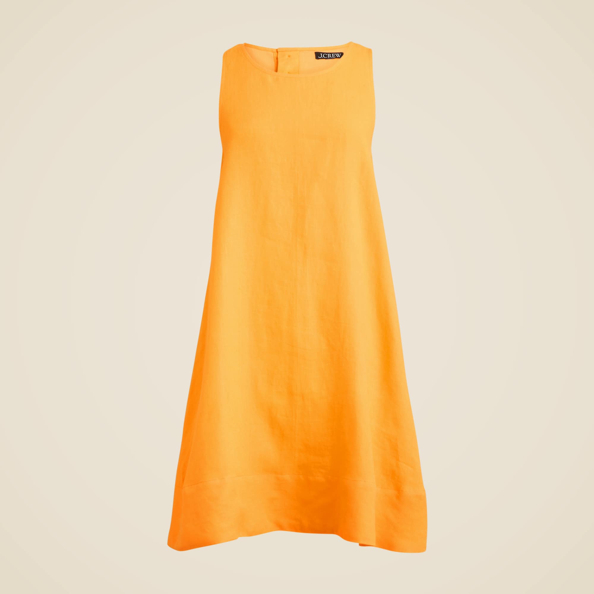 Maxine button-back dress in linen