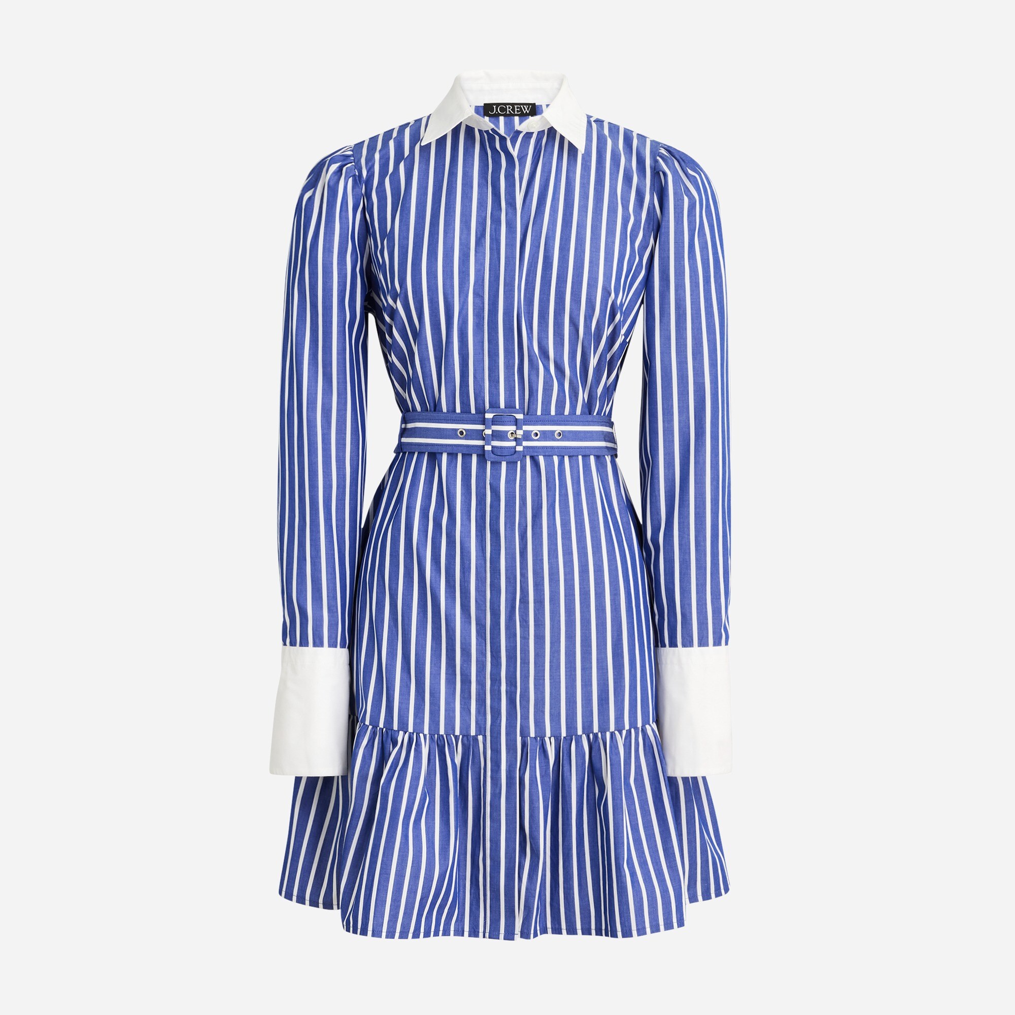 Tiered Shirt-dress In Cotton Poplin For Women | J.Crew