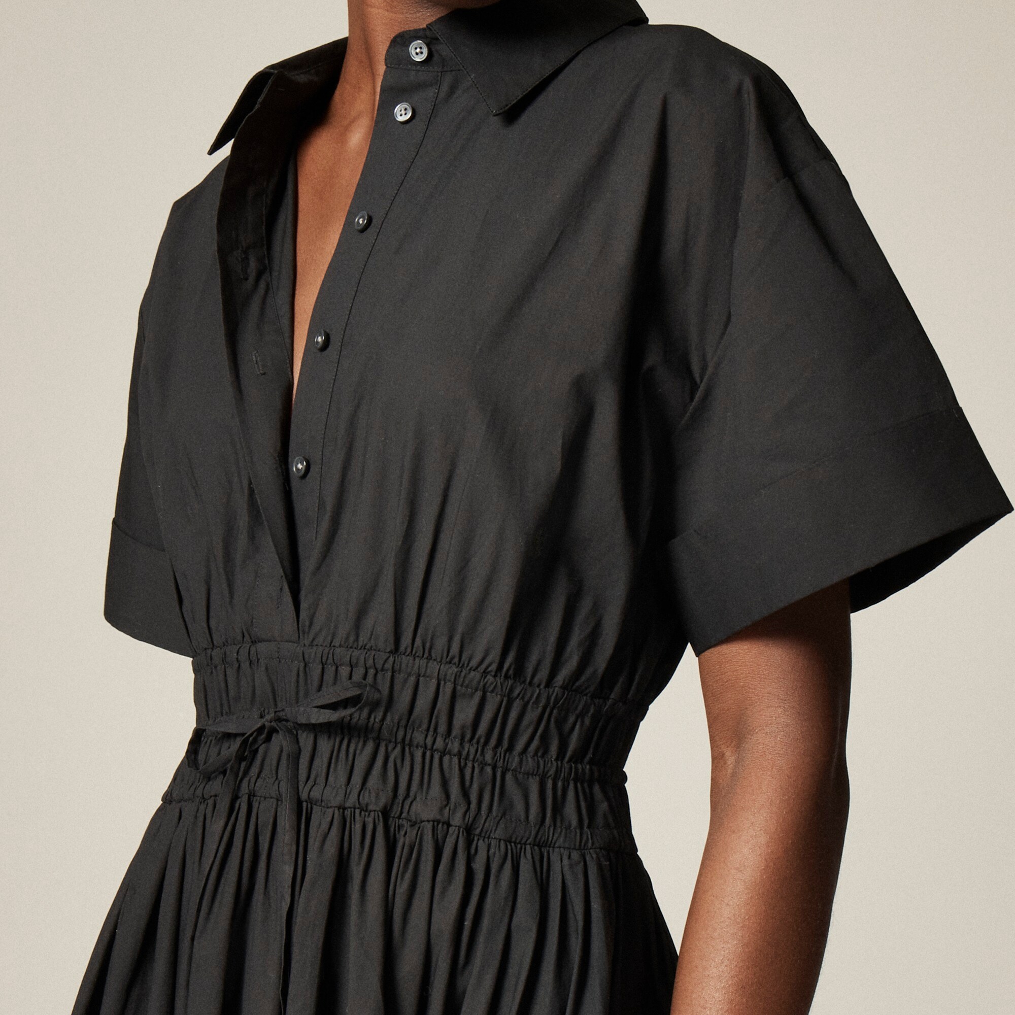 Elena shirt-dress in cotton poplin