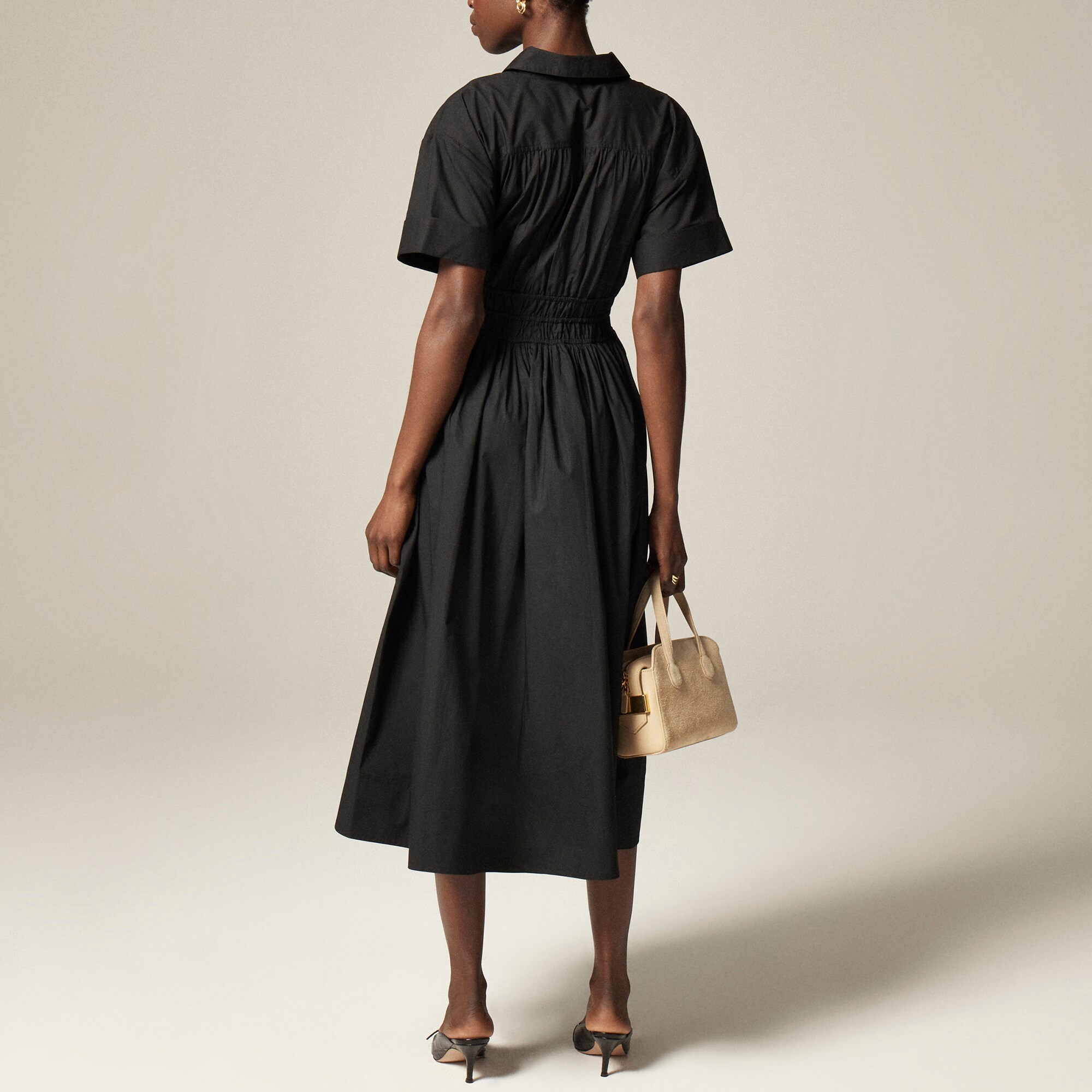 Elena shirt-dress in cotton poplin