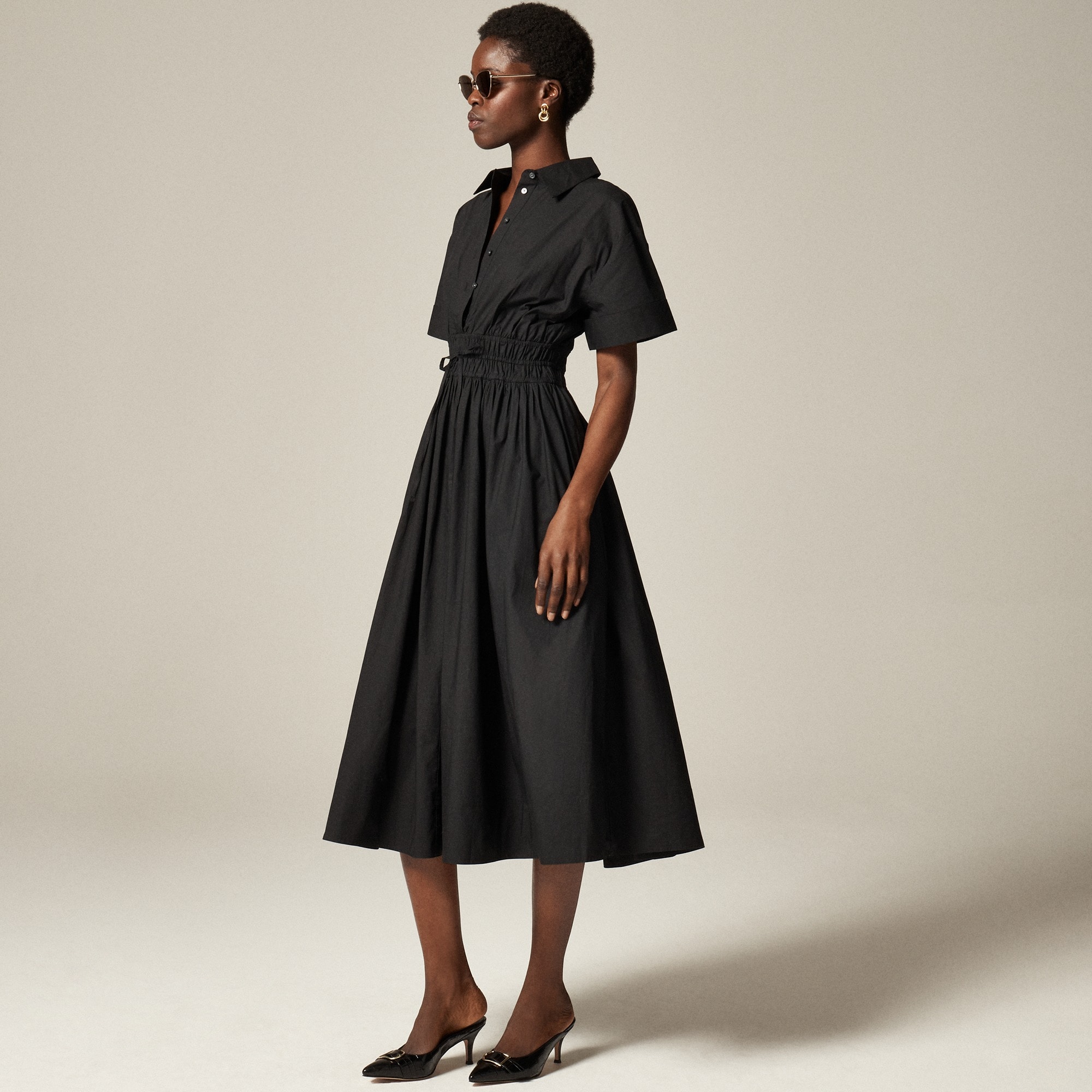  Elena shirtdress in cotton poplin