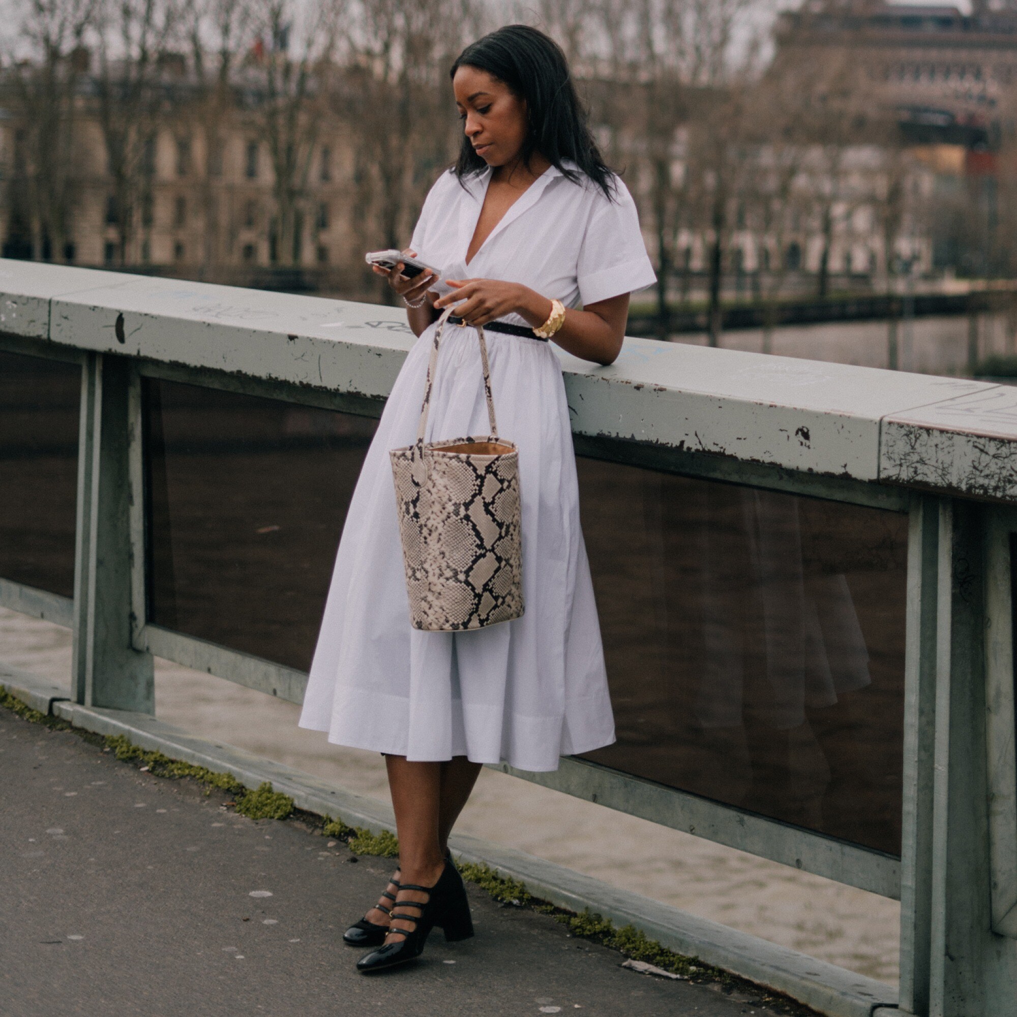 Cotton poplin dress outlet