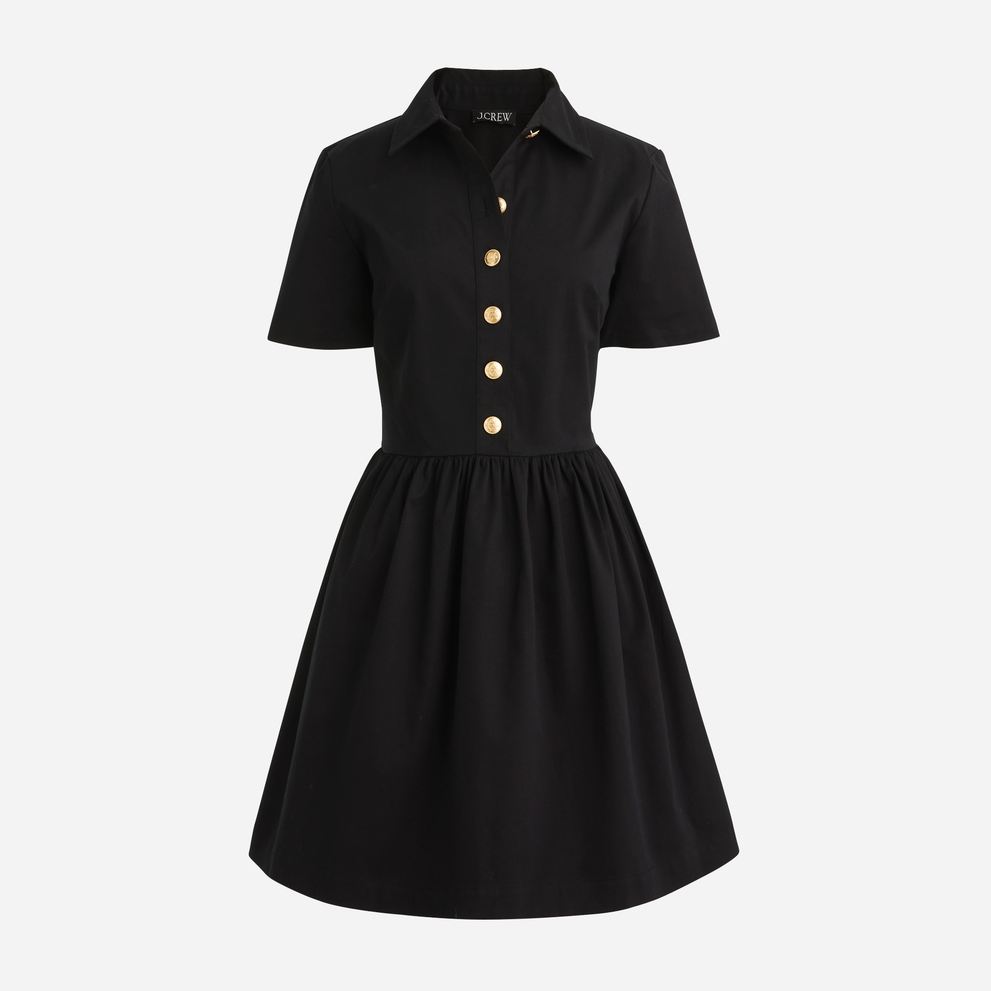 J crew black sales and white dress