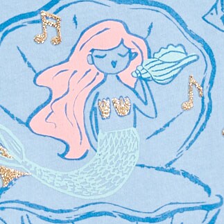 Girls' musical mermaid graphic tee MUSICAL MERMAID GRAPHIC factory: girls' musical mermaid graphic tee for girls