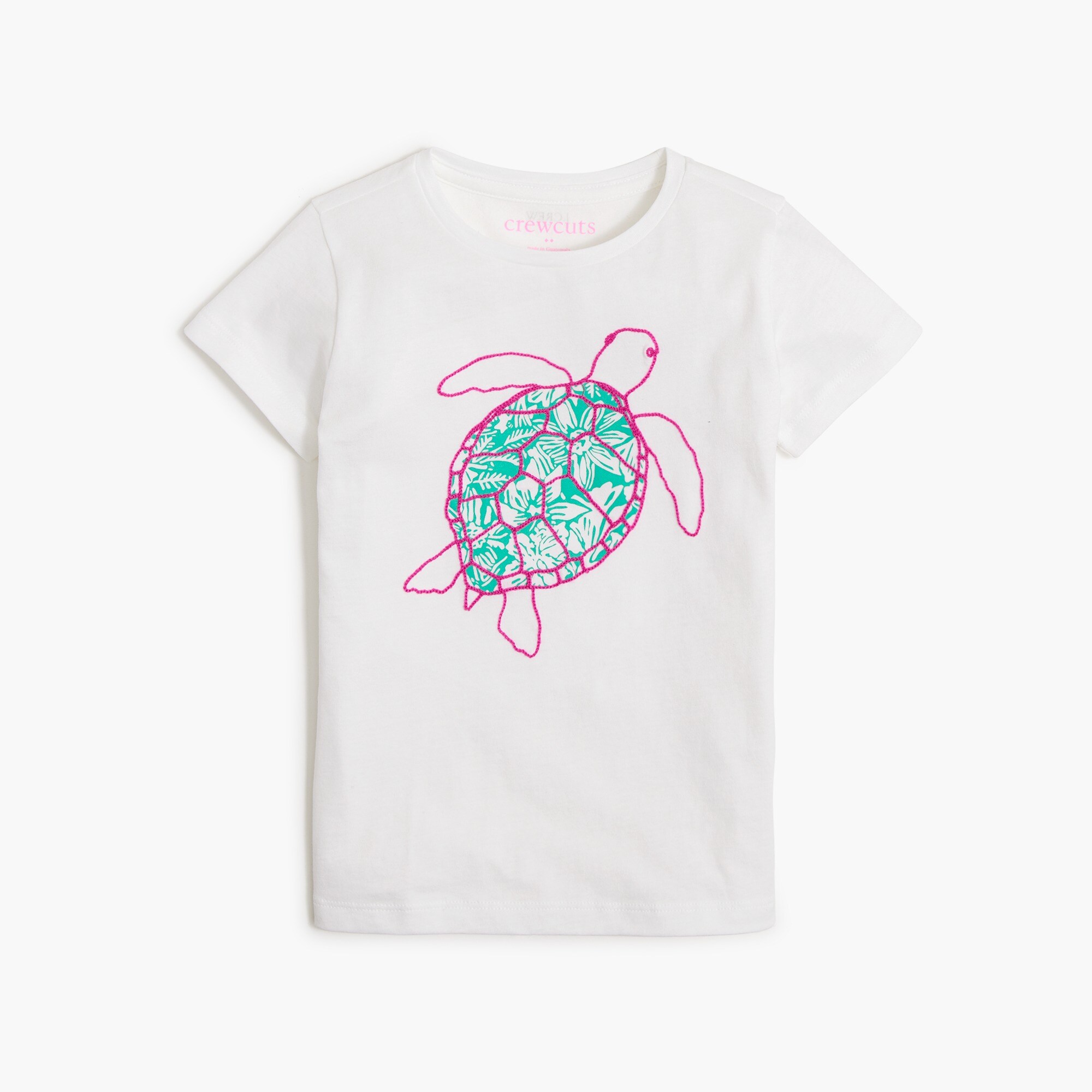 girls Girls' printed turtle graphic tee