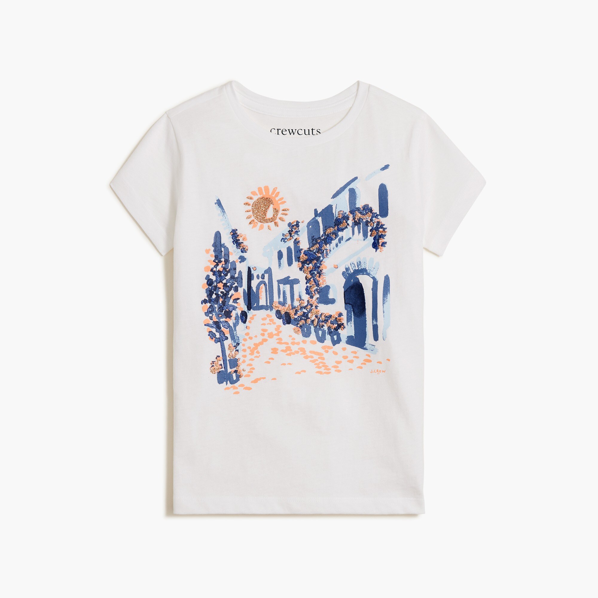  Girls' Italy cityscape graphic tee