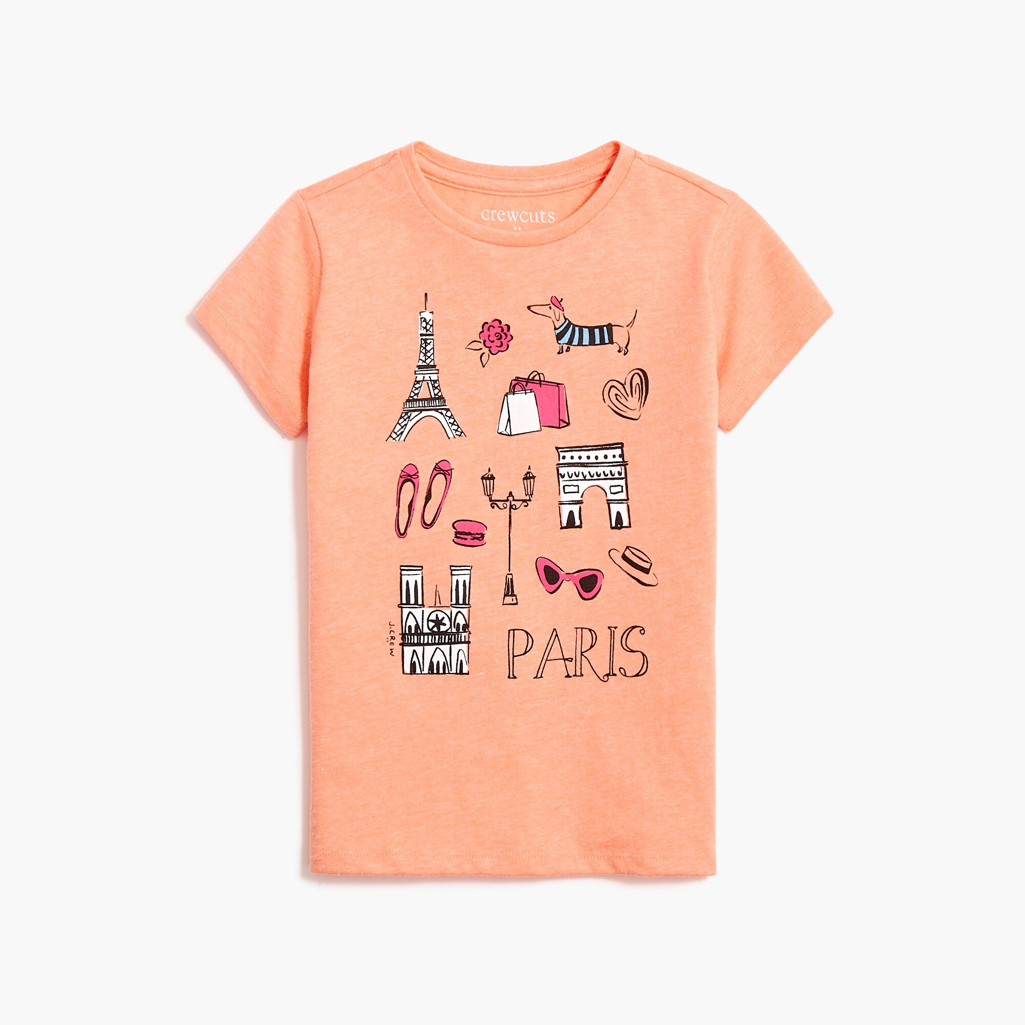 Girls' Paris graphic tee