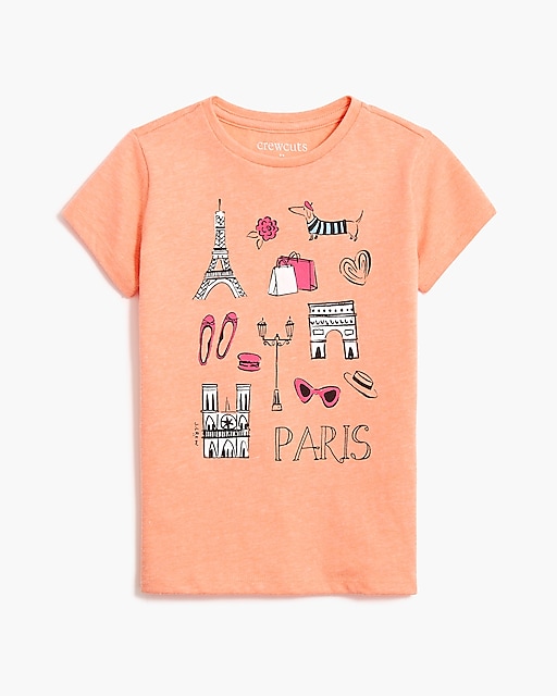 girls Girls' Paris graphic tee