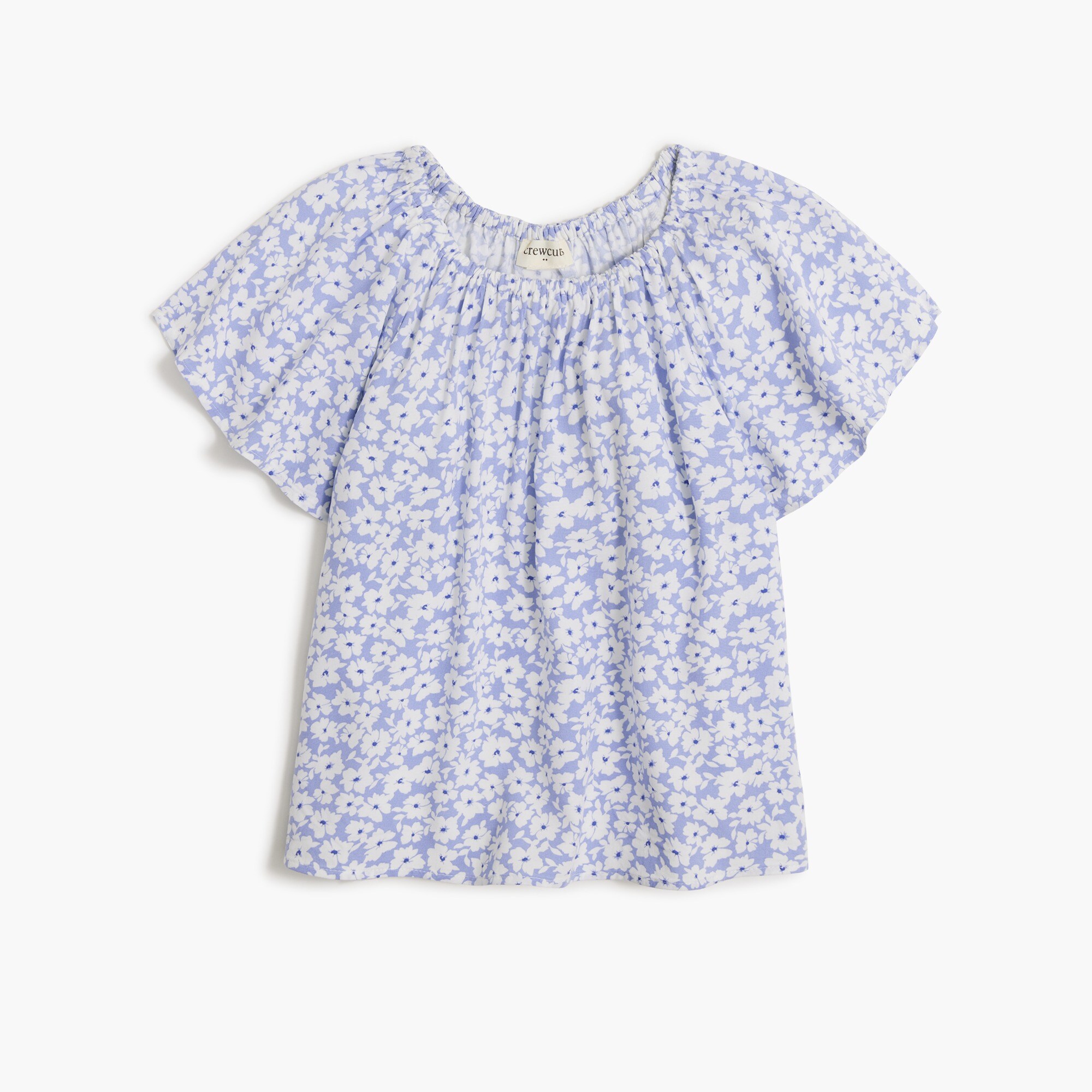 Girls' easy floral top