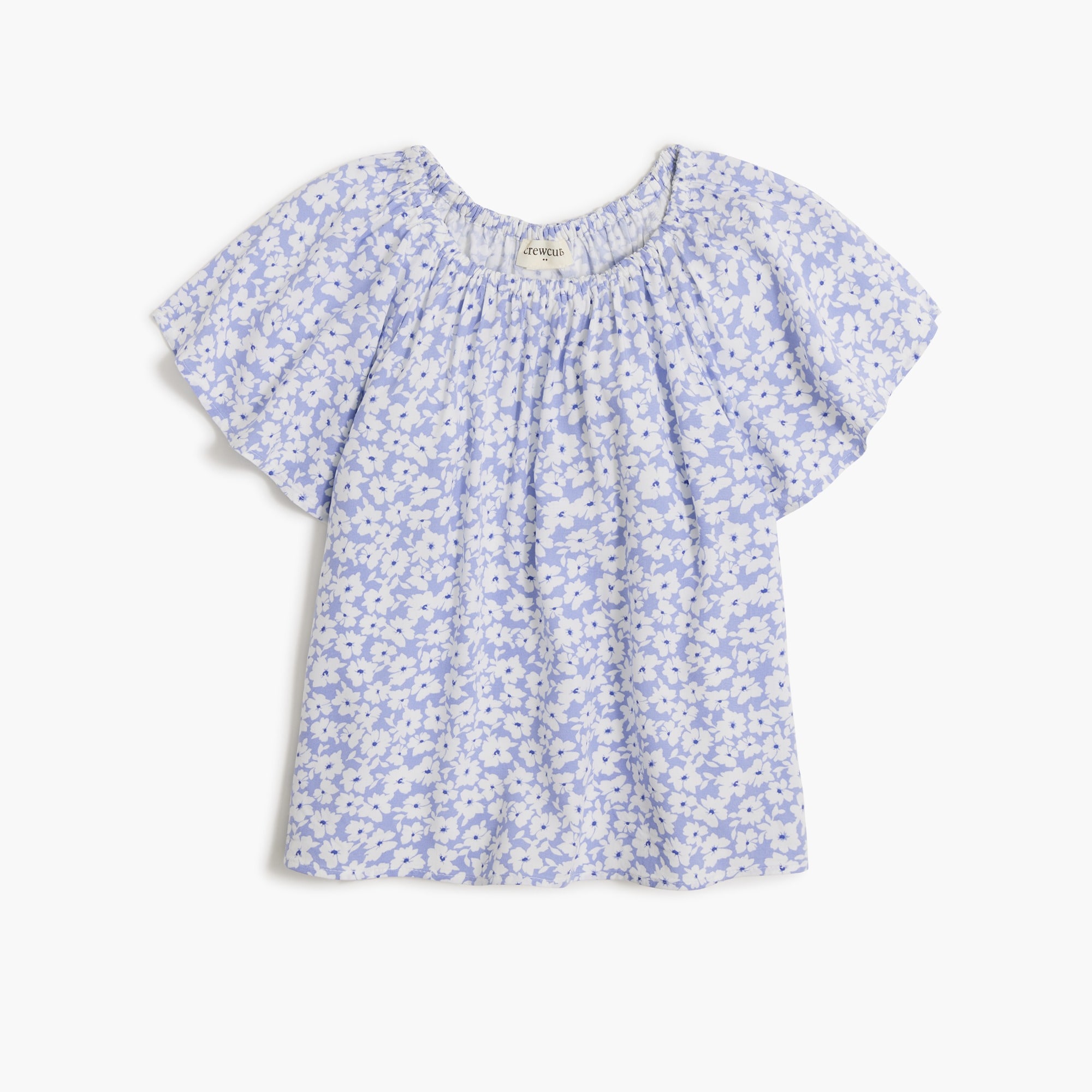  Girls' easy floral top