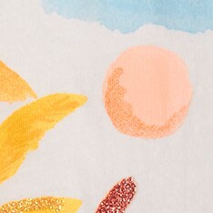 Girls' glitter palm tree graphic tee WATERCOLOR PALM GRAPHIC factory: girls' glitter palm tree graphic tee for girls