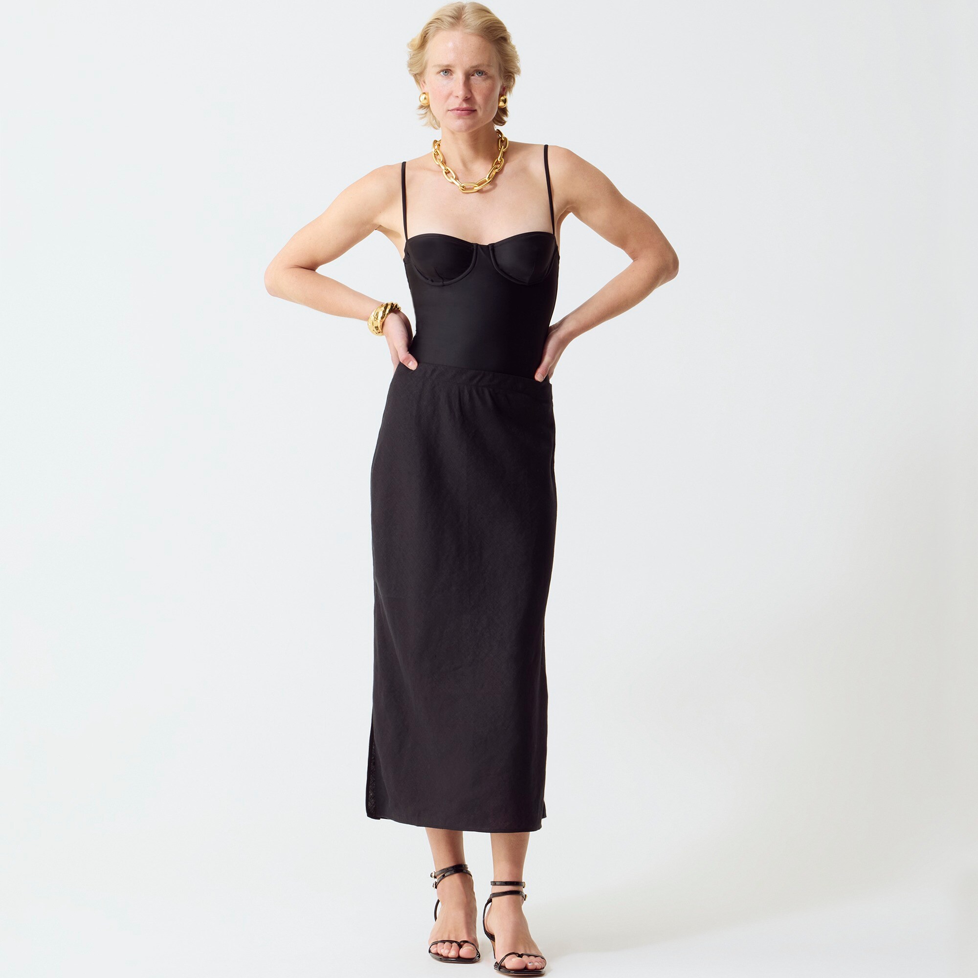 J crew linen skirt hotsell
