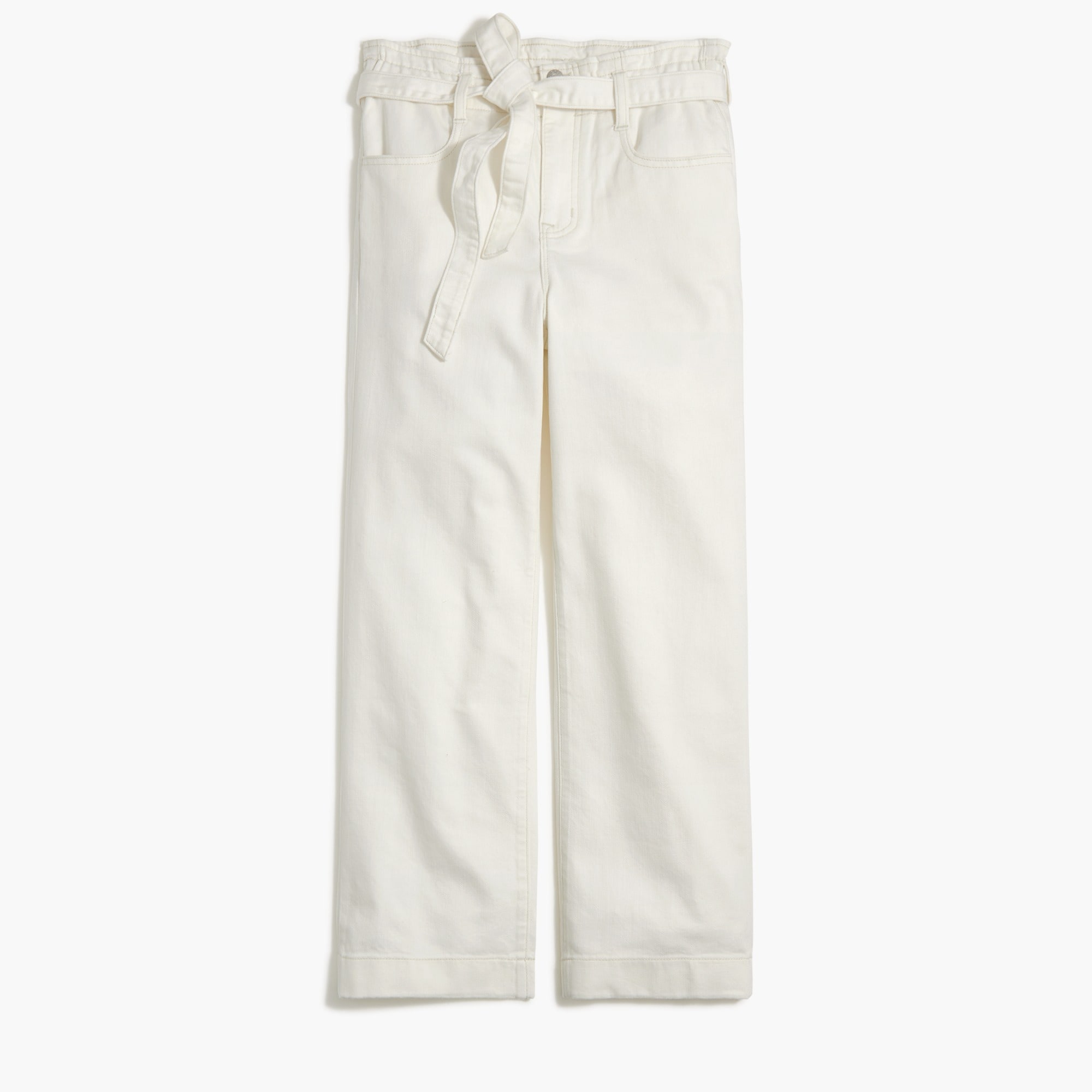 Factory White Paper bag Jean For Women