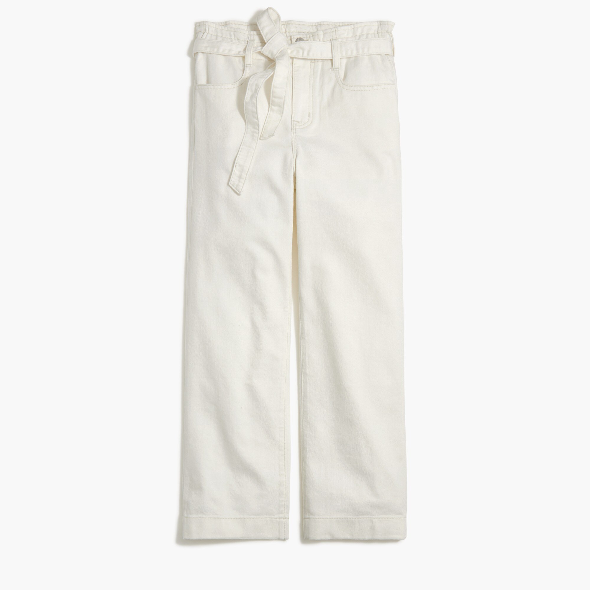 White paper-bag jean