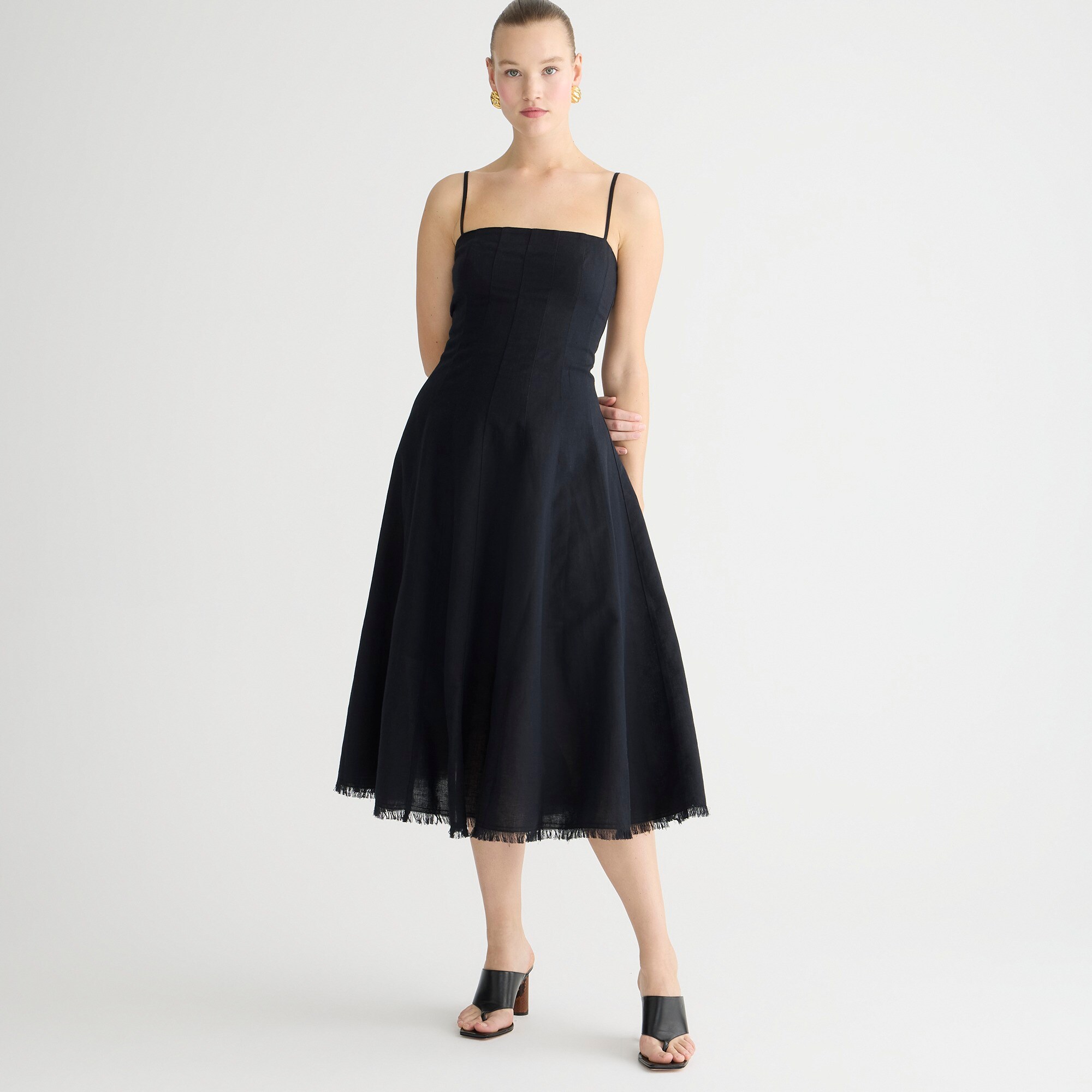 Linen Blend Dress