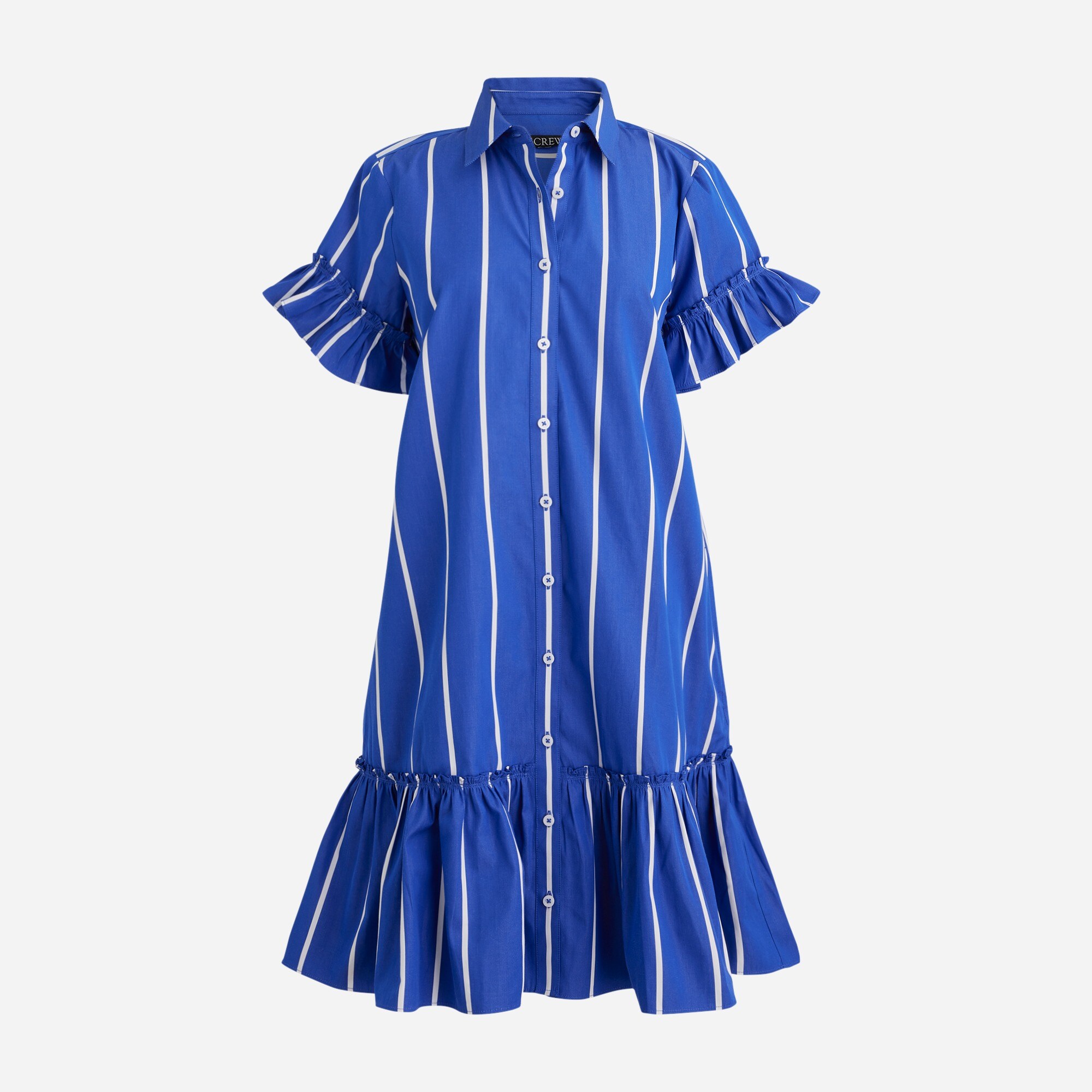 womens Amelia shirtdress in stripe cotton poplin