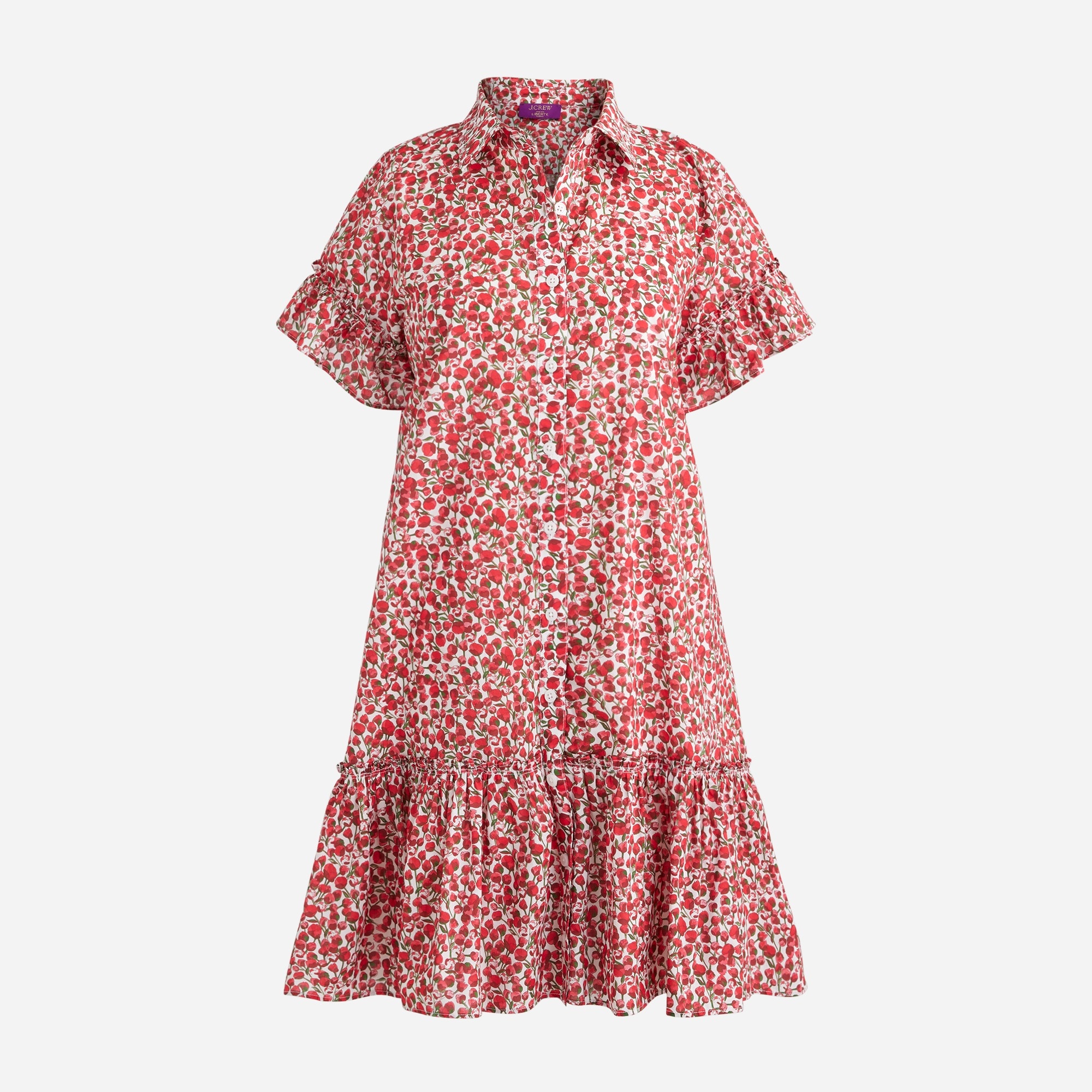  Amelia shirtdress in Liberty&reg; Eliza's Red fabric