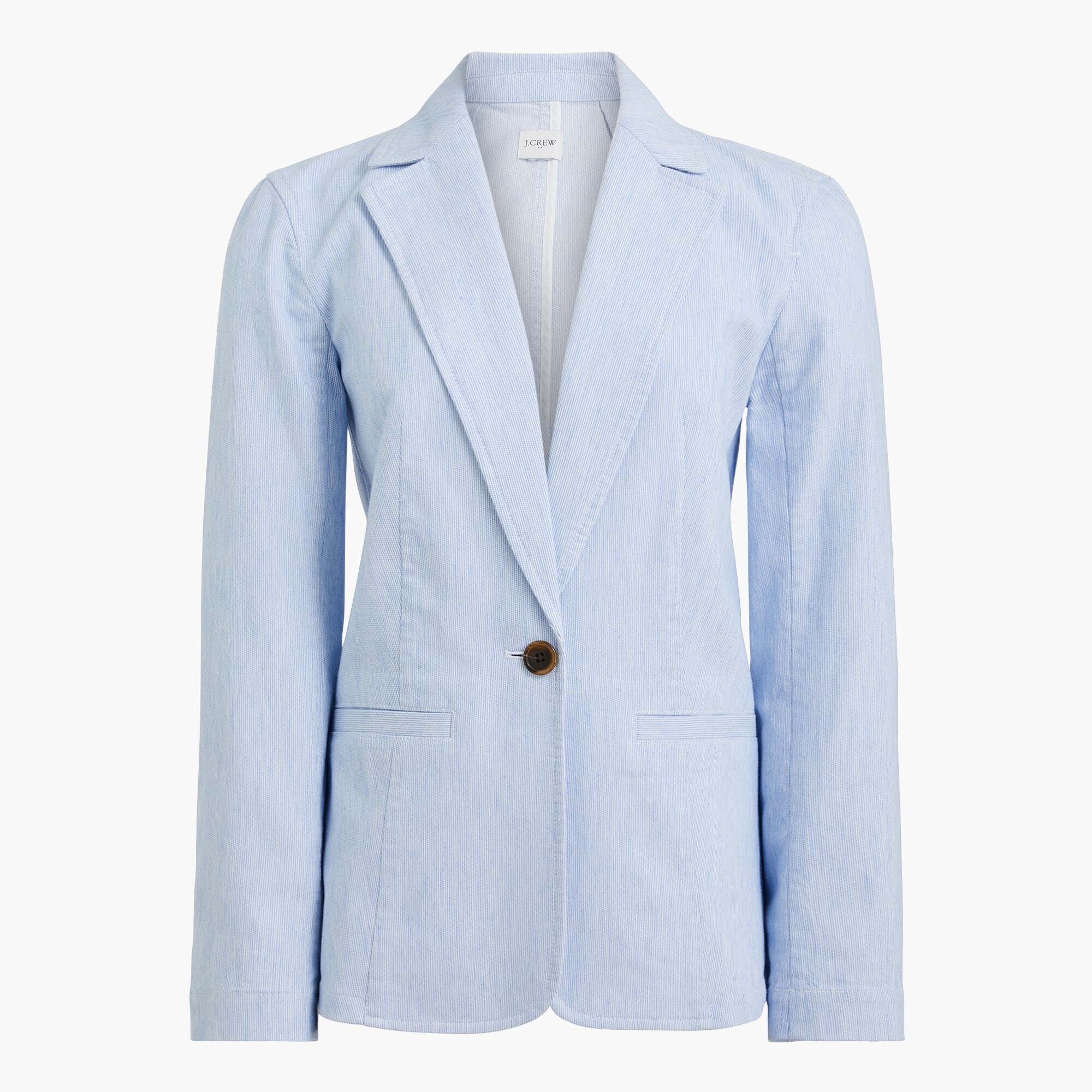 relaxed cotton-blend blazer for women