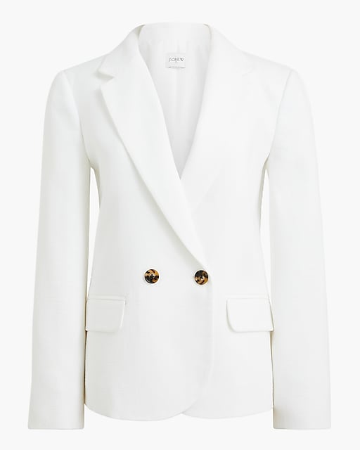 womens Cotton-blend textured blazer