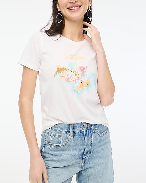  Summer dogs graphic tee