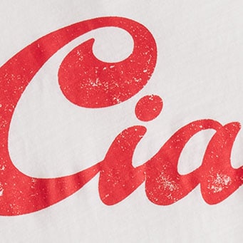 Embroidered flamingo graphic tee RED CIAO