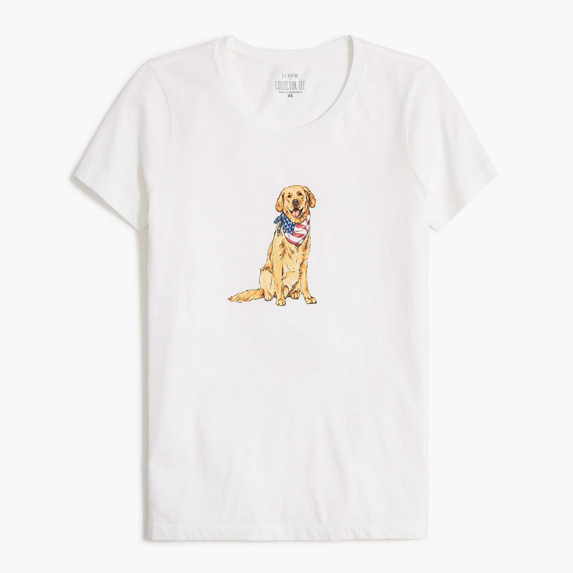 patriotic dog graphic collector's tee for women