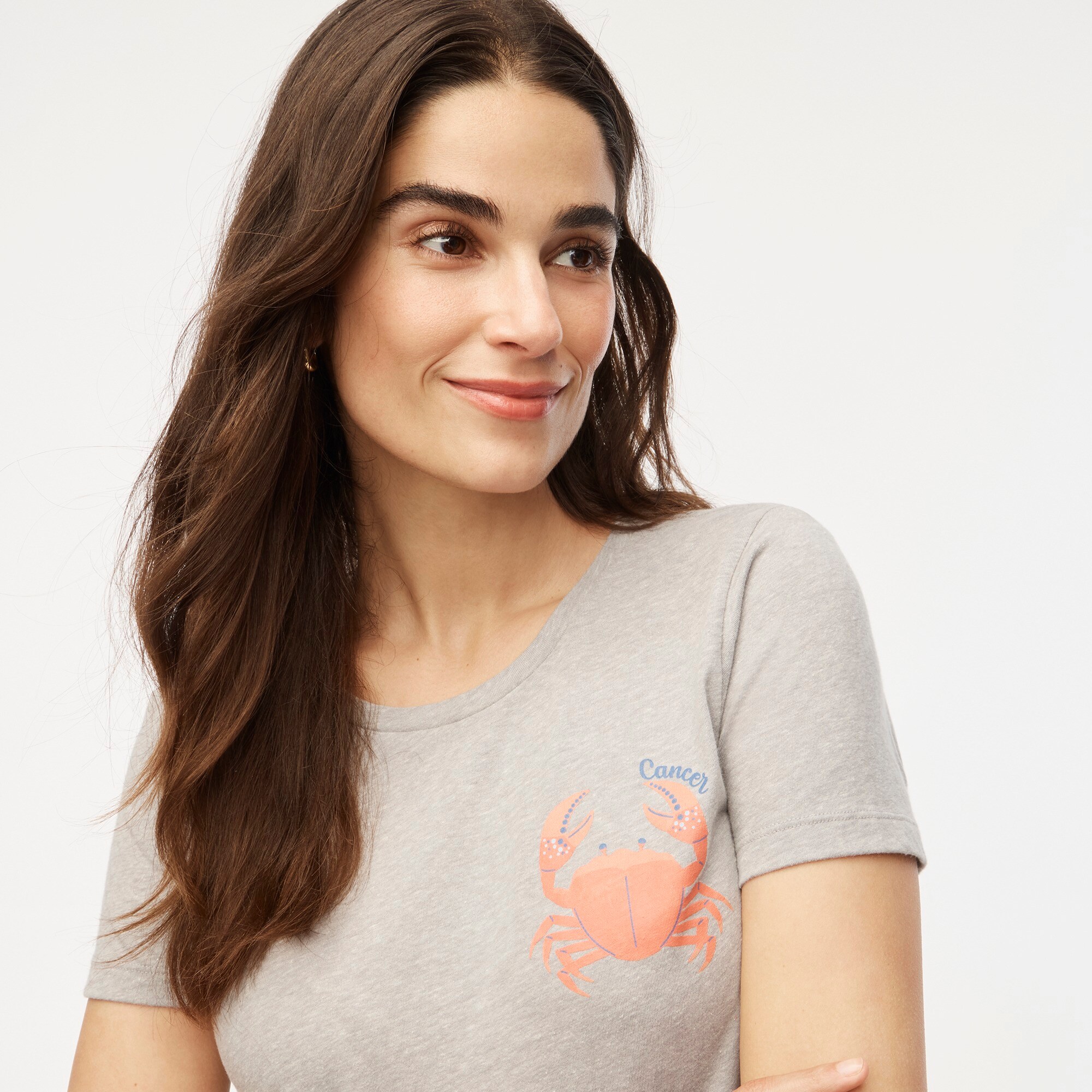 womens Cancer zodiac sign graphic collector's tee