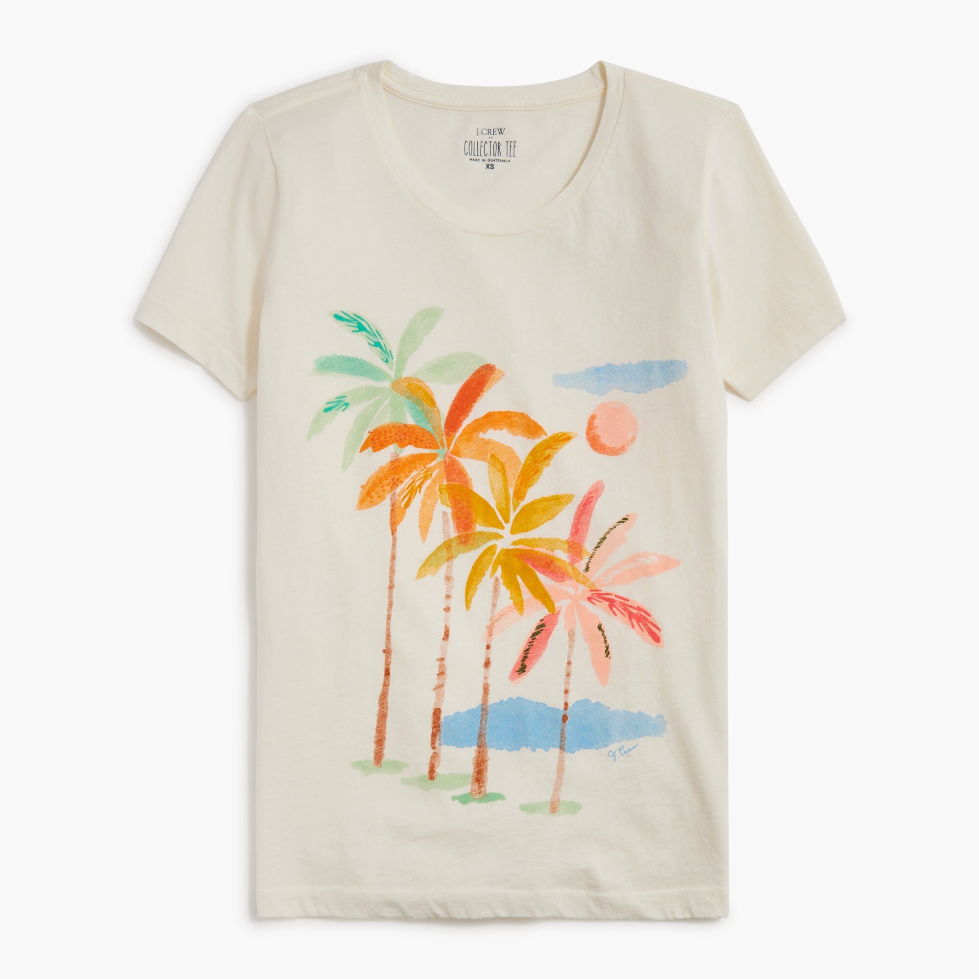 palms graphic tee for women