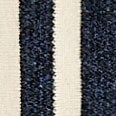 Striped button-front polo shirt LT SANDSTONE HTHR NAVY