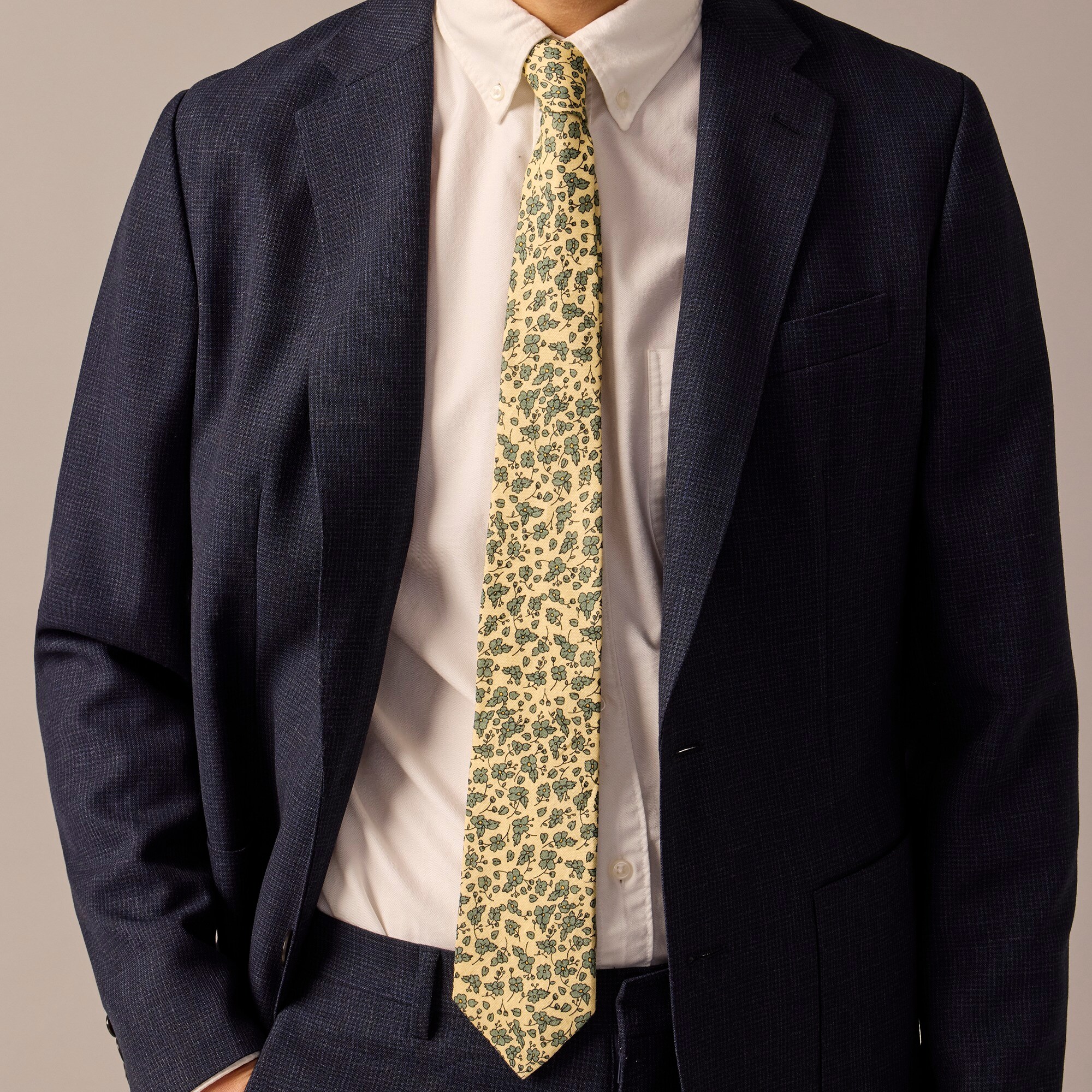 j.crew: linen tie in floral print for men