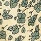 Linen tie in floral print YELLOW